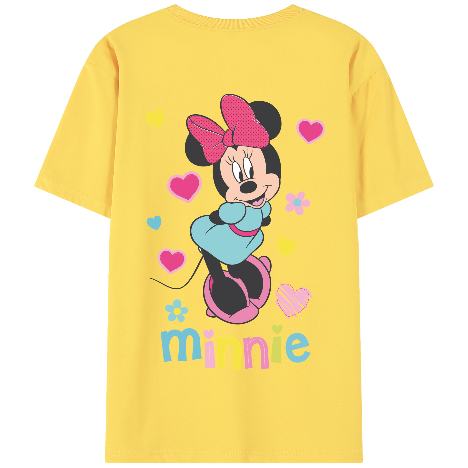 （画像用） ミッキーマウス Mickey Mouse 綿100％半袖Tシャツ（背面プリント）