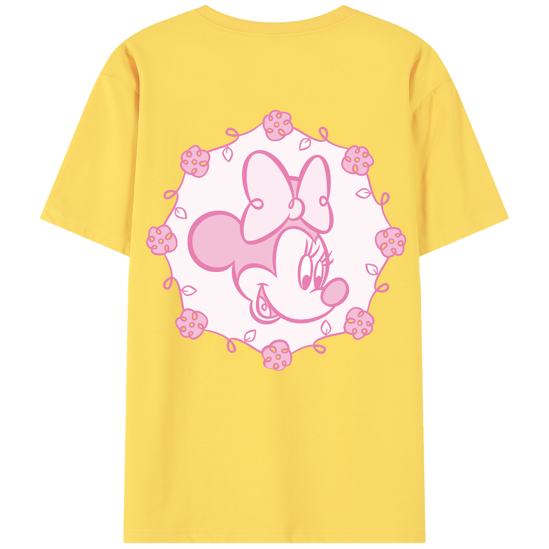 （画像用） ミッキーマウス Mickey Mouse 綿100％半袖Tシャツ（背面プリント）