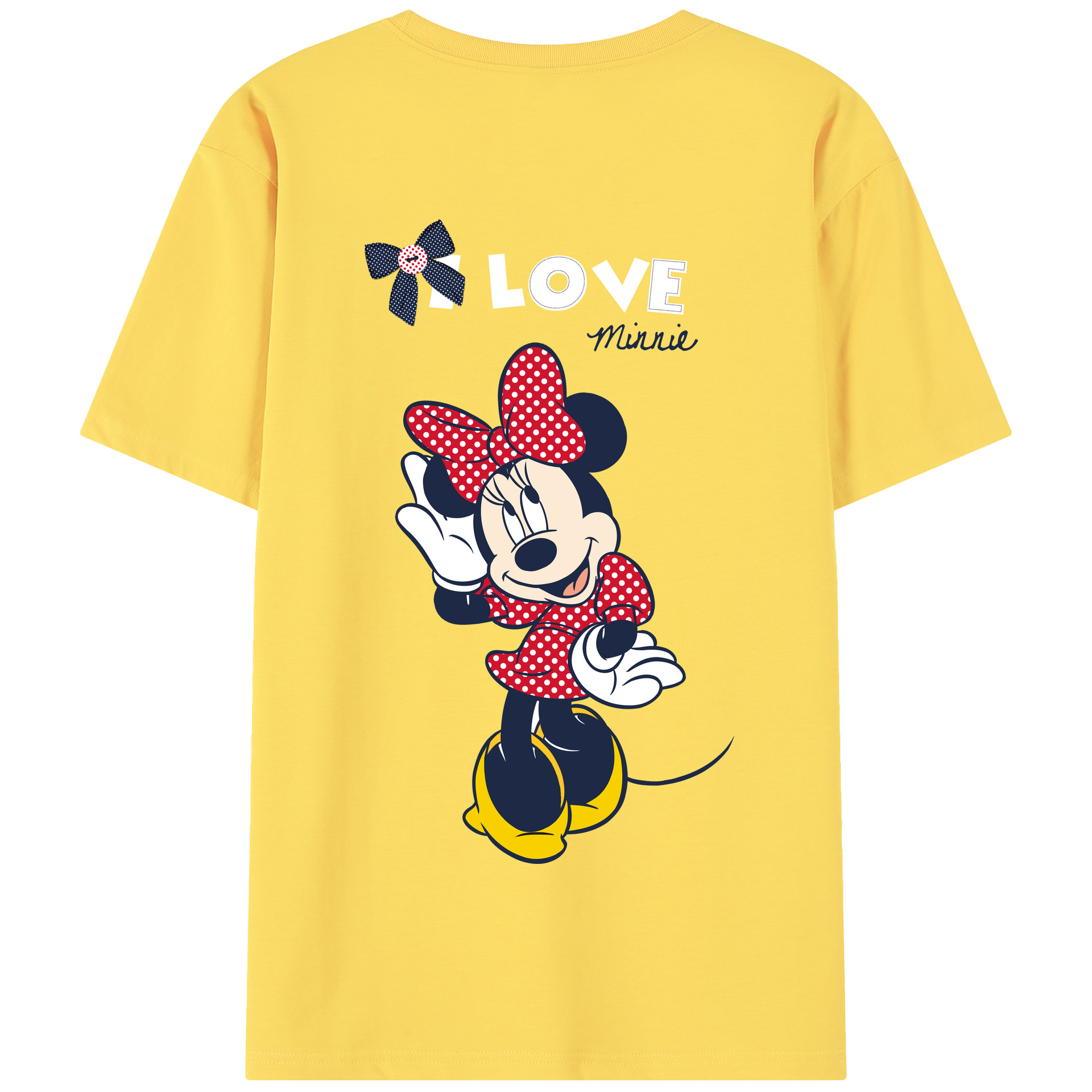 （画像用） ミッキーマウス Mickey Mouse 綿100％半袖Tシャツ（背面プリント）