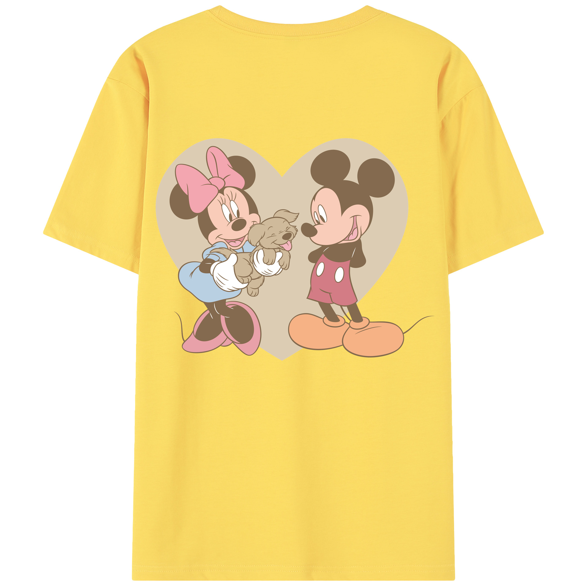 （画像用） ミッキーマウス Mickey Mouse 綿100％半袖Tシャツ（背面プリント）