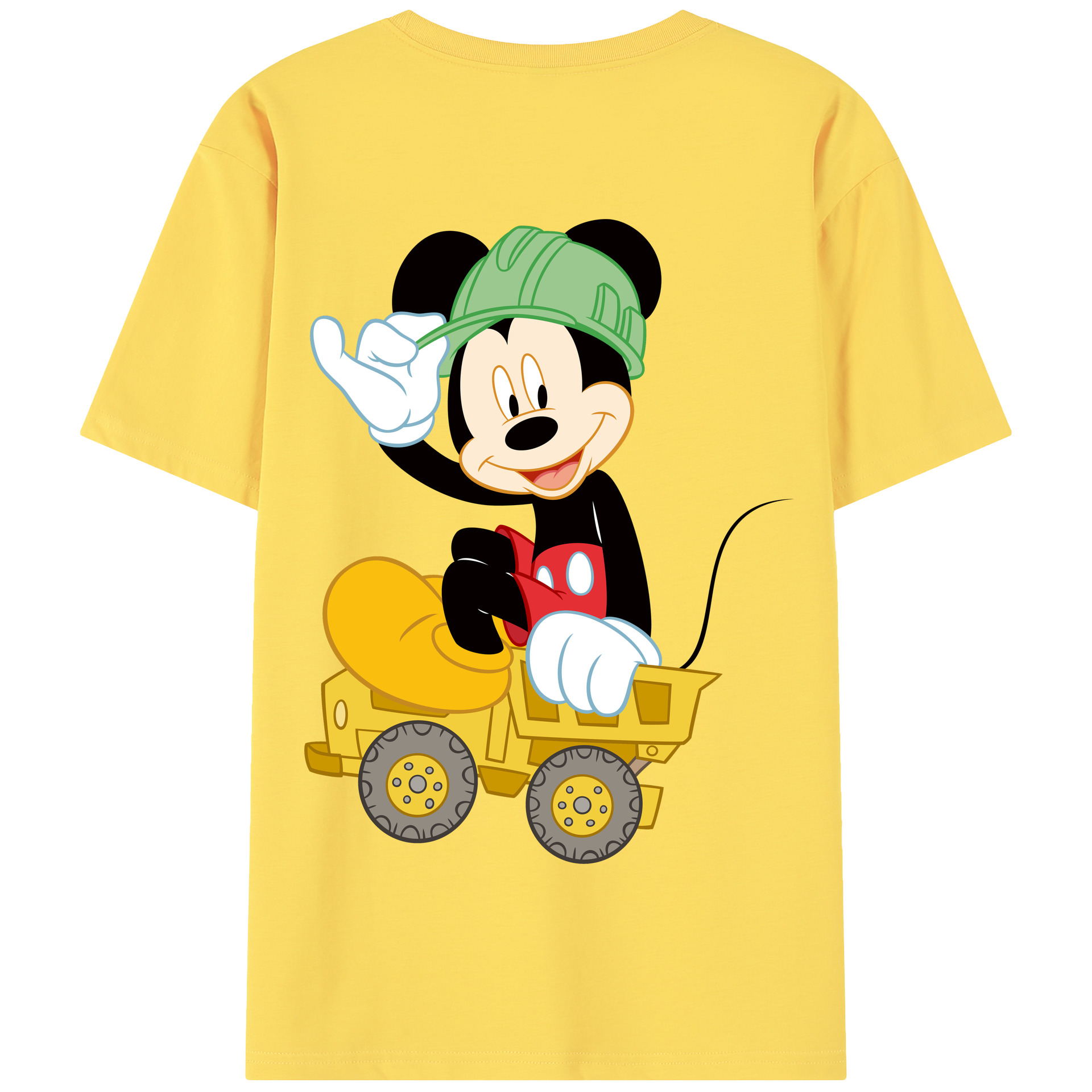 （画像用） ミッキーマウス Mickey Mouse 綿100％半袖Tシャツ（背面プリント）