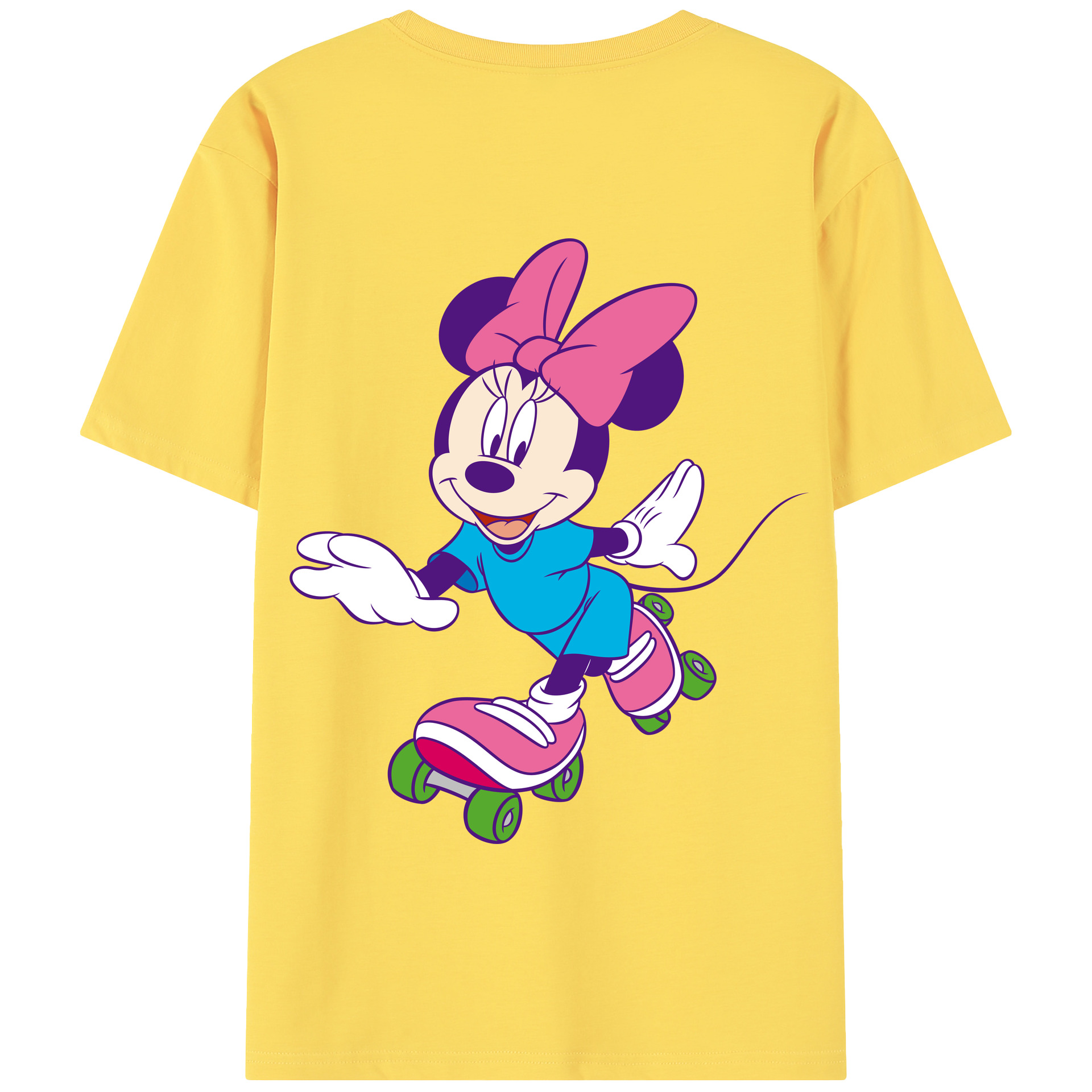 （画像用） ミッキーマウス Mickey Mouse 綿100％半袖Tシャツ（背面プリント）