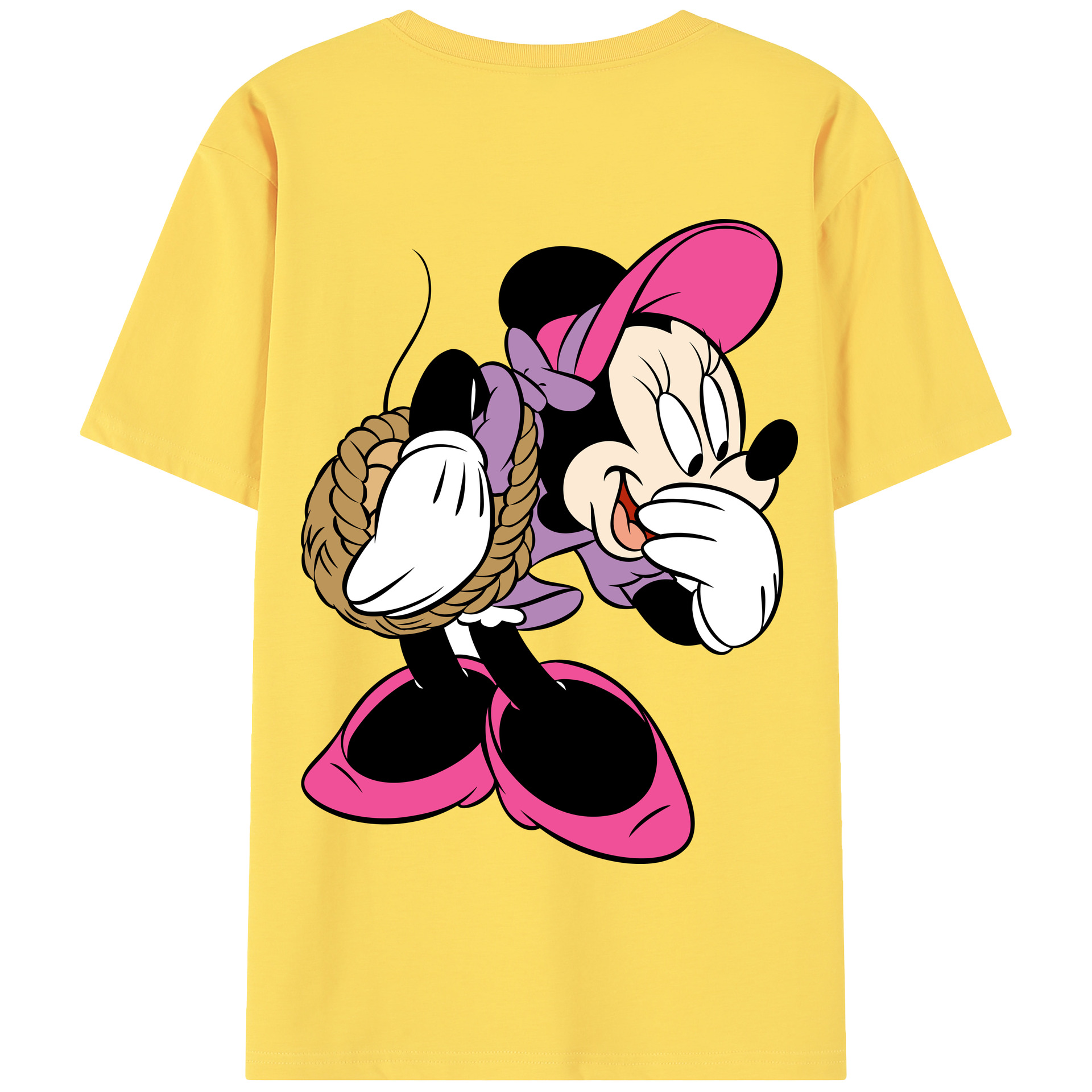 （画像用） ミッキーマウス Mickey Mouse 綿100％半袖Tシャツ（背面プリント）