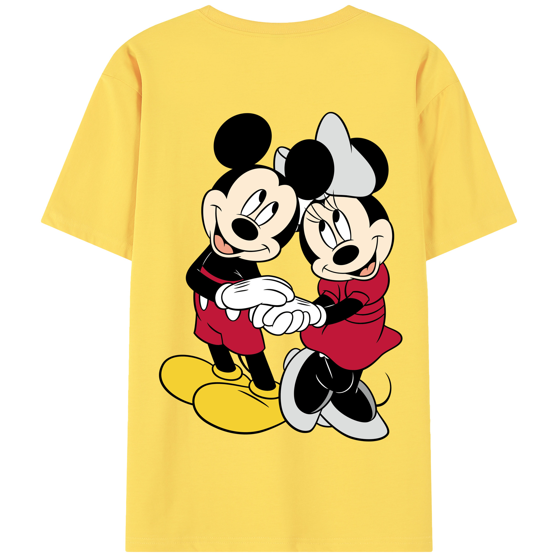 （画像用） ミッキーマウス Mickey Mouse 綿100％半袖Tシャツ（背面プリント）