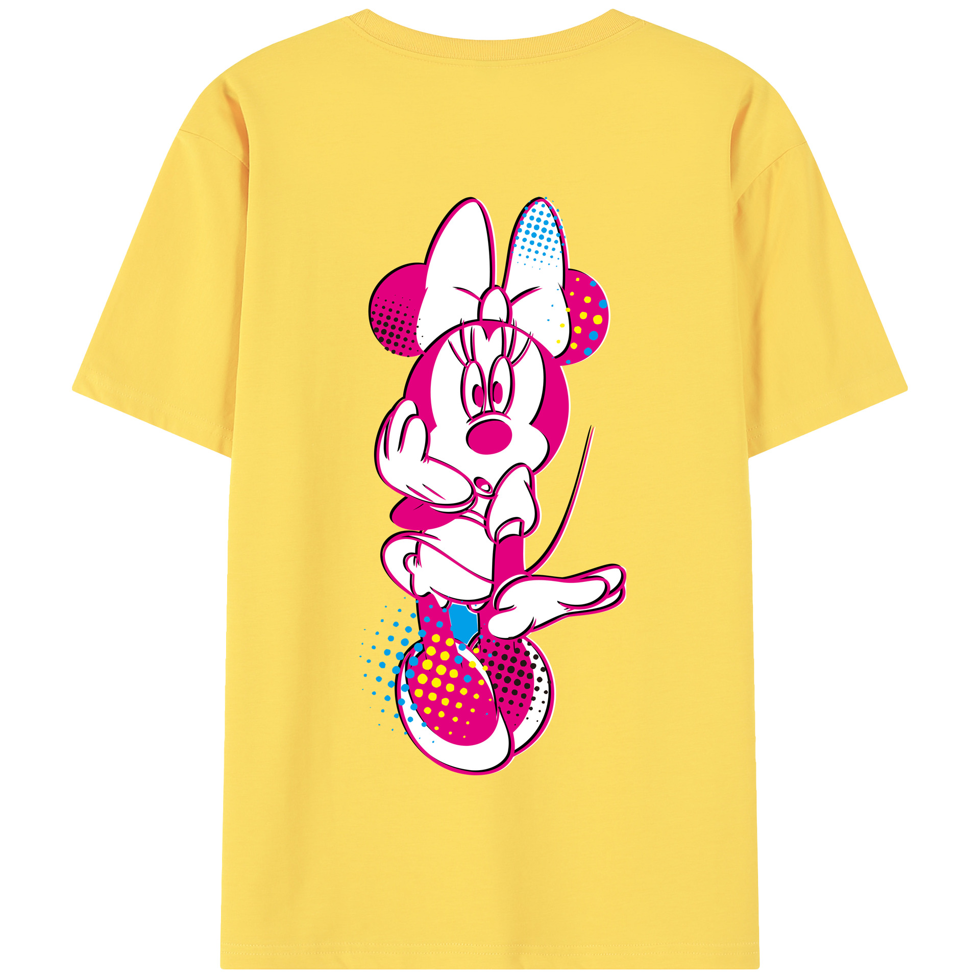 （画像用） ミッキーマウス Mickey Mouse 綿100％半袖Tシャツ（背面プリント）