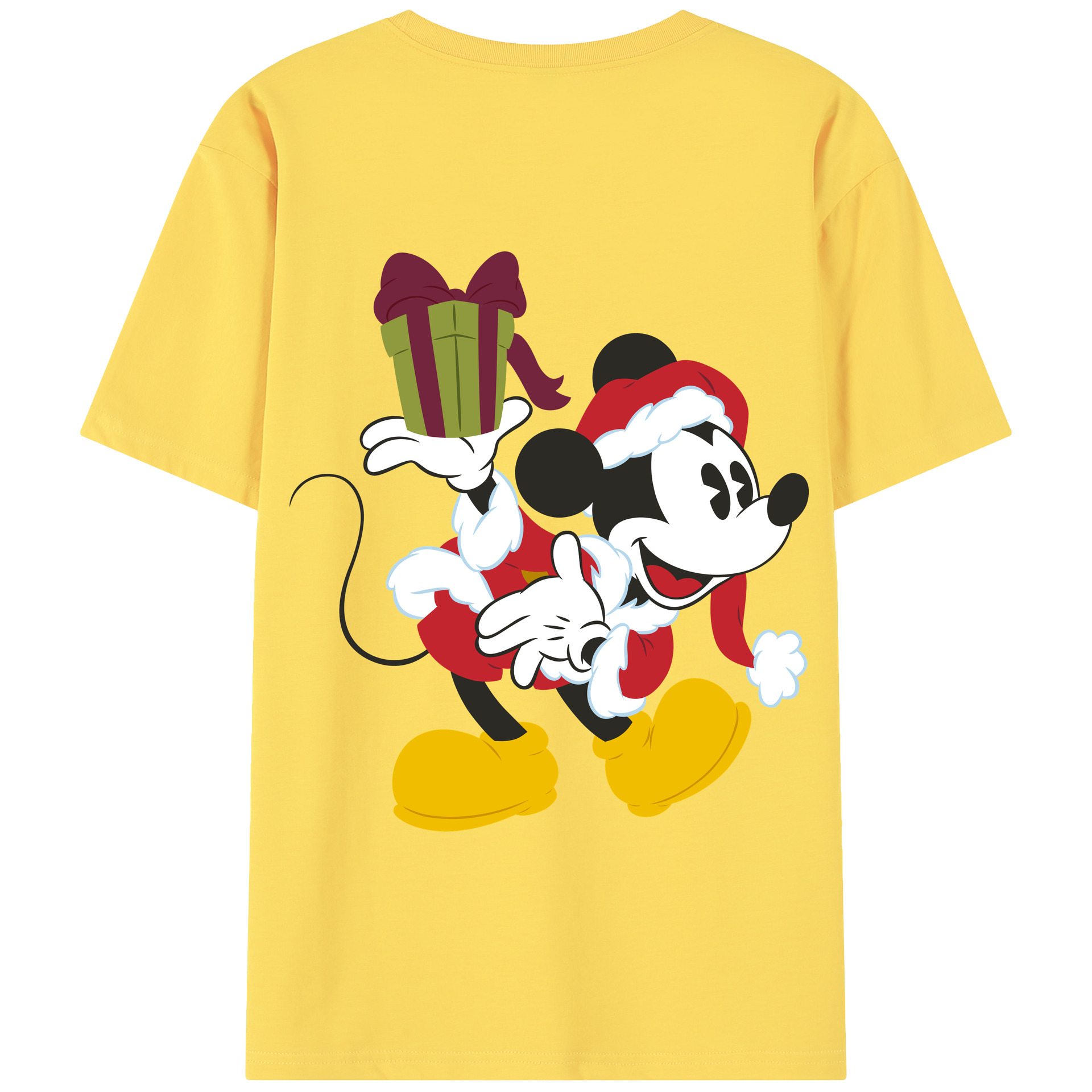 （画像用） ミッキーマウス Mickey Mouse 綿100％半袖Tシャツ（背面プリント）