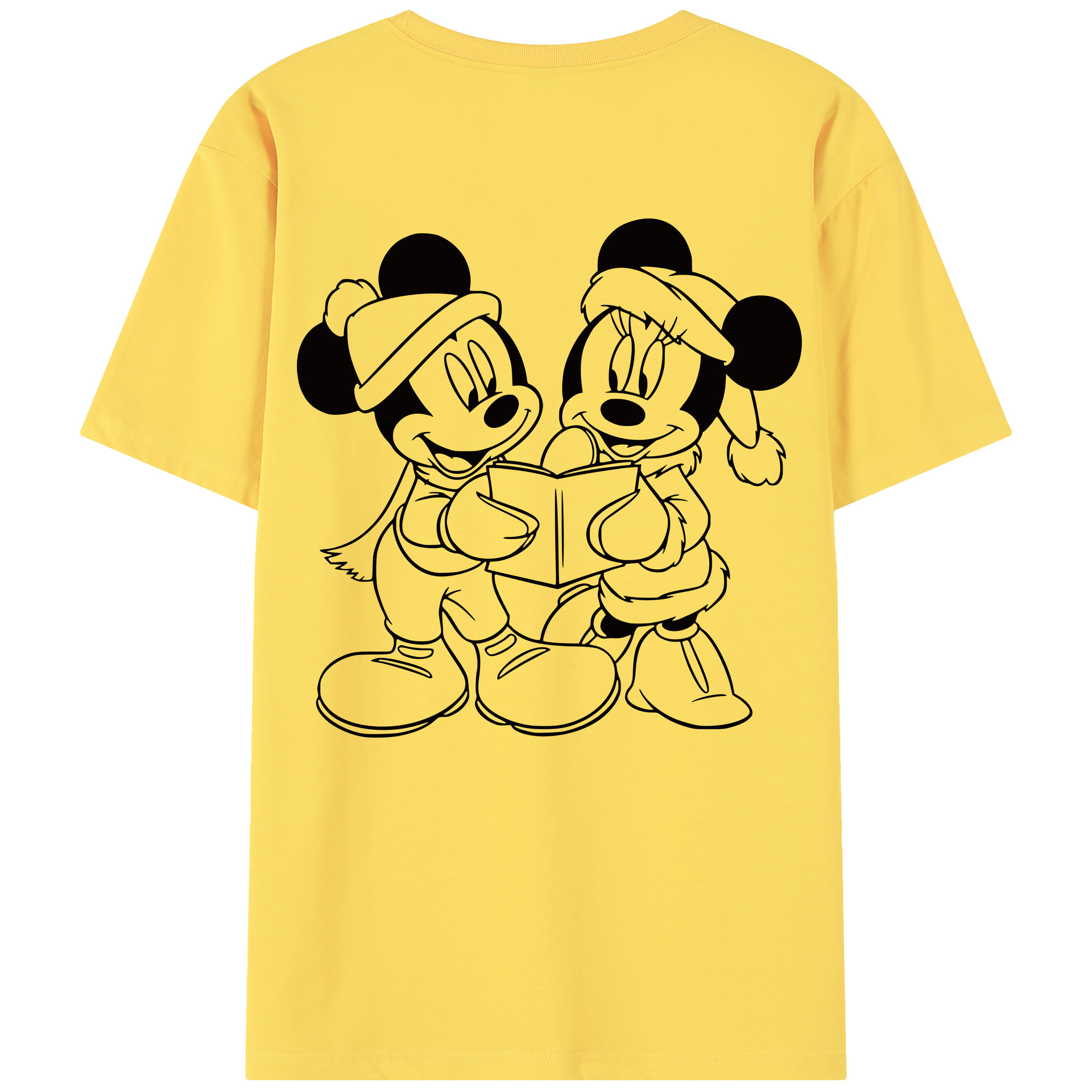 （画像用） ミッキーマウス Mickey Mouse 綿100％半袖Tシャツ（背面プリント）