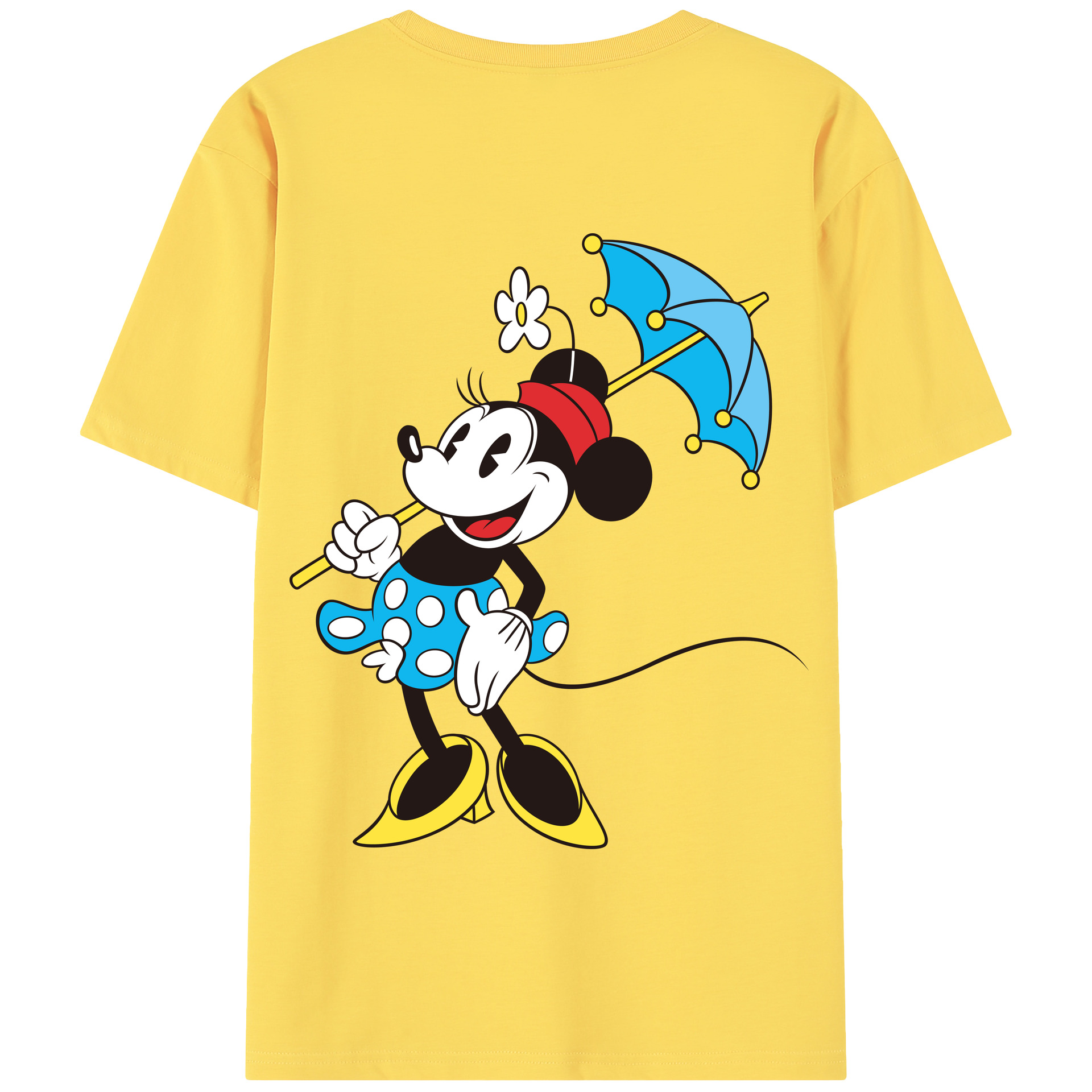 （画像用） ミッキーマウス Mickey Mouse 綿100％半袖Tシャツ（背面プリント）