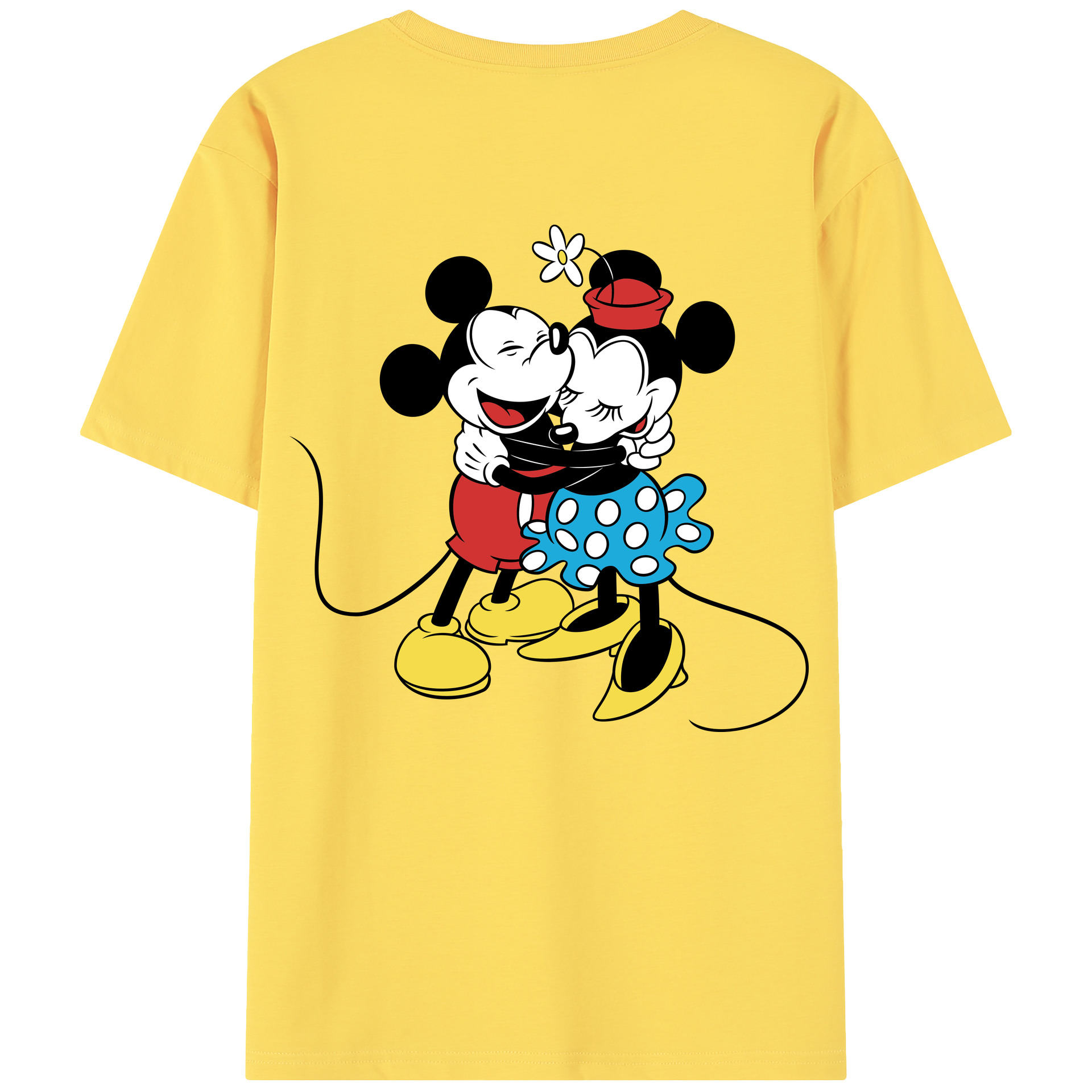 （画像用） ミッキーマウス Mickey Mouse 綿100％半袖Tシャツ（背面プリント）