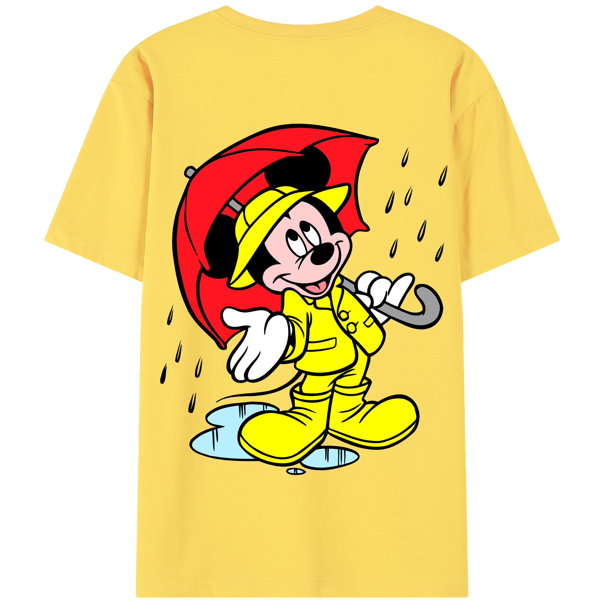 （画像用） ミッキーマウス Mickey Mouse 綿100％半袖Tシャツ（背面プリント）