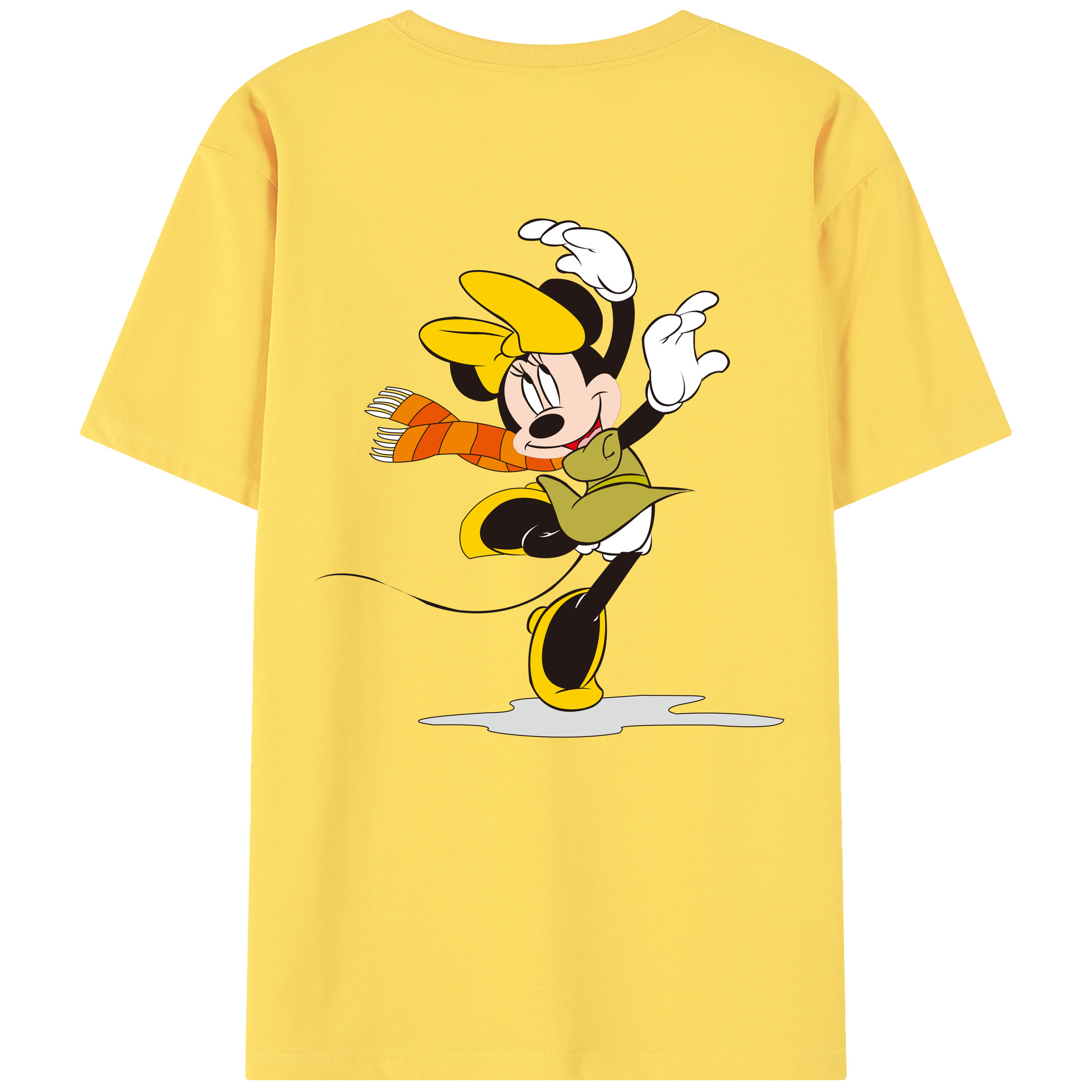 （画像用） ミッキーマウス Mickey Mouse 綿100％半袖Tシャツ（背面プリント）