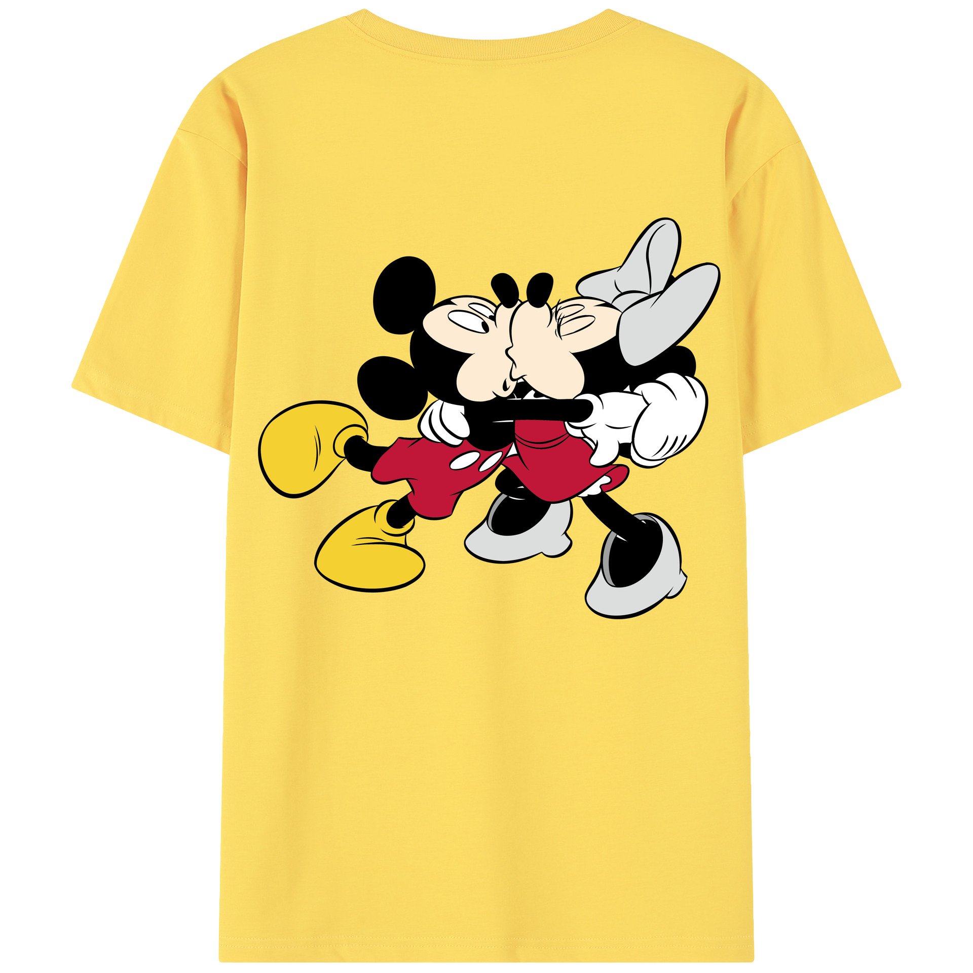 （画像用） ミッキーマウス Mickey Mouse 綿100％半袖Tシャツ（背面プリント）