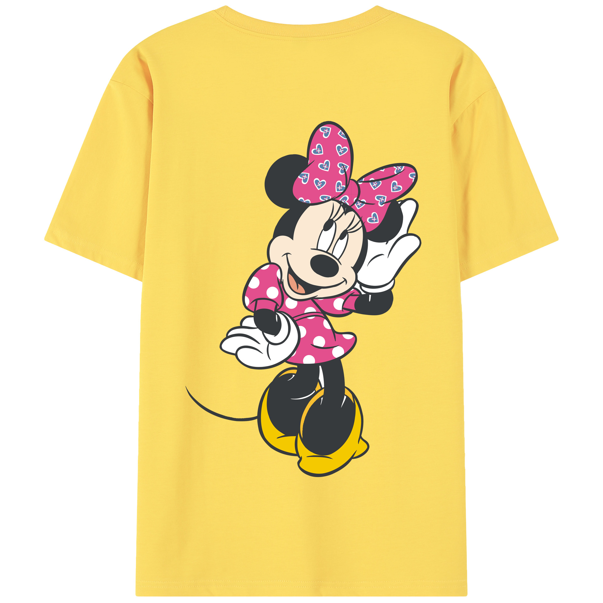 （画像用） ミッキーマウス Mickey Mouse 綿100％半袖Tシャツ（背面プリント）
