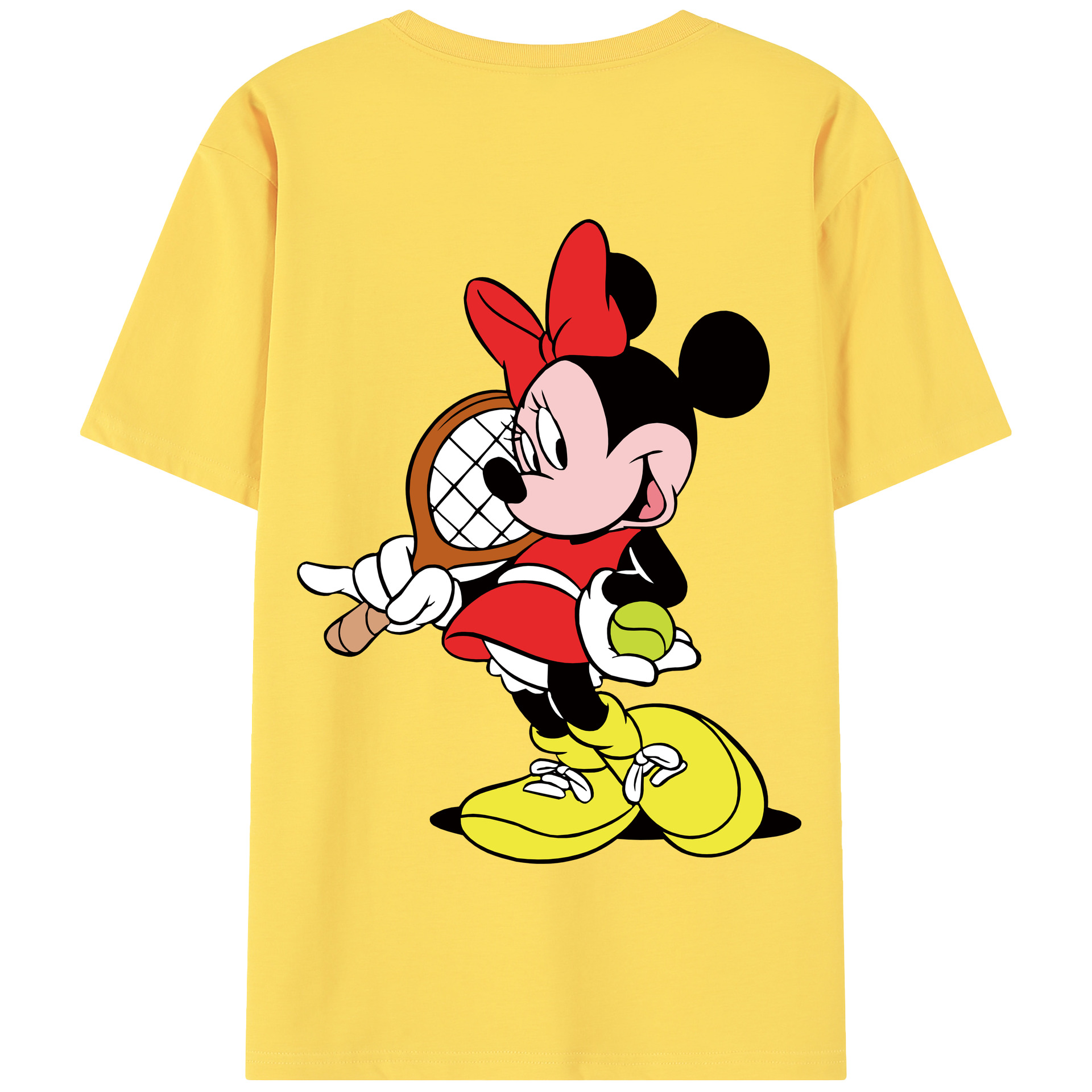 （画像用） ミッキーマウス Mickey Mouse 綿100％半袖Tシャツ（背面プリント）