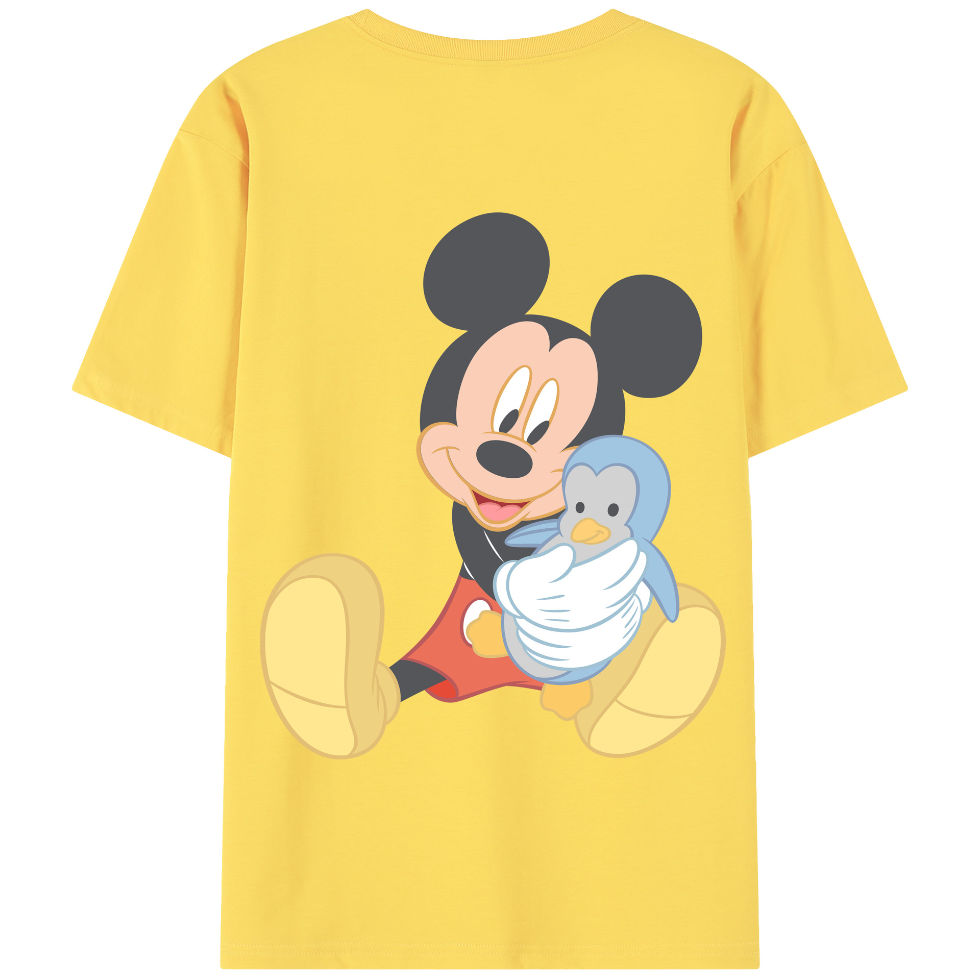 （画像用） ミッキーマウス Mickey Mouse 綿100％半袖Tシャツ（背面プリント）