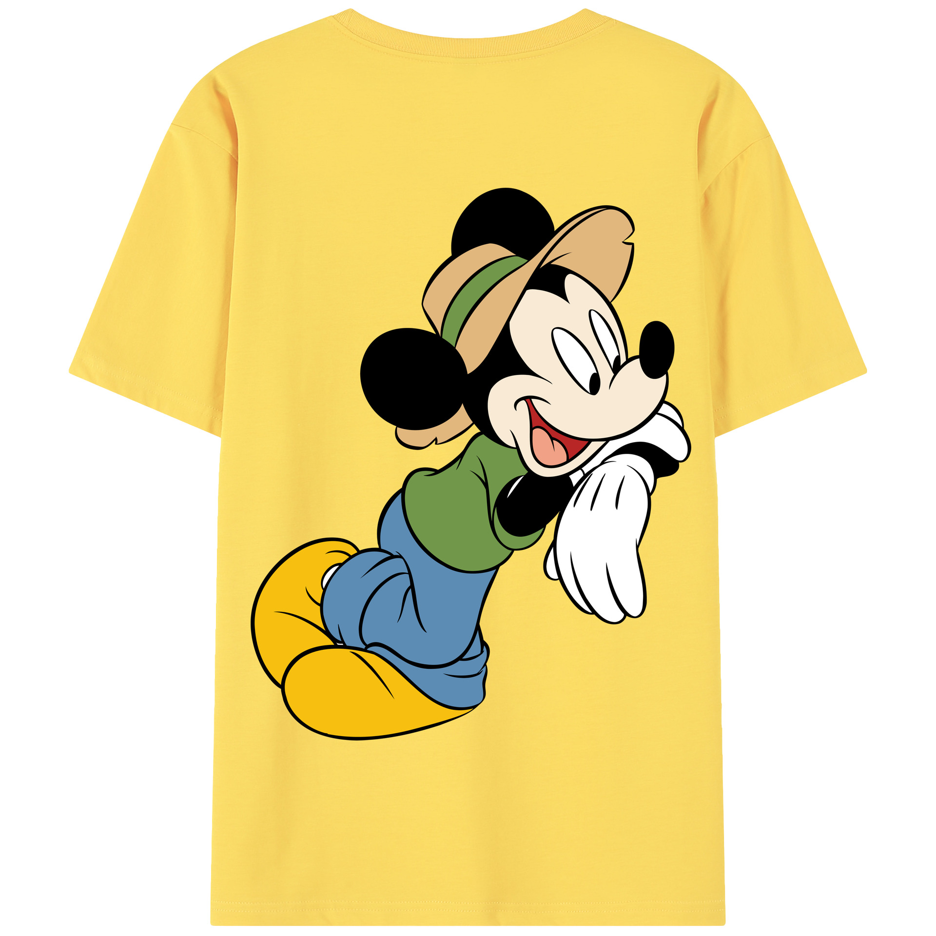 （画像用） ミッキーマウス Mickey Mouse 綿100％半袖Tシャツ（背面プリント）