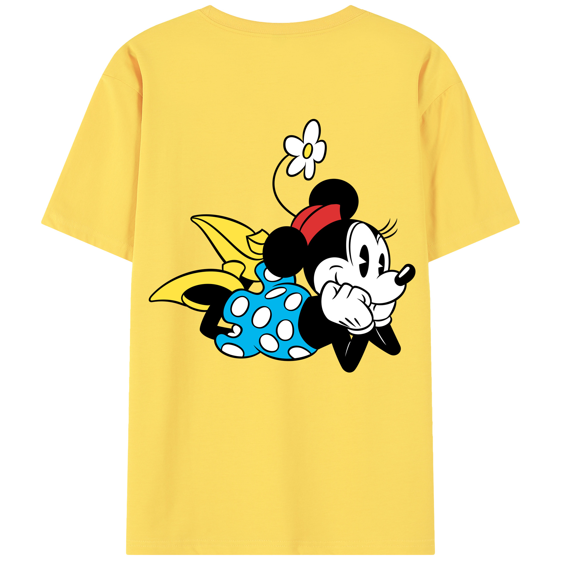 （画像用） ミッキーマウス Mickey Mouse 綿100％半袖Tシャツ（背面プリント）