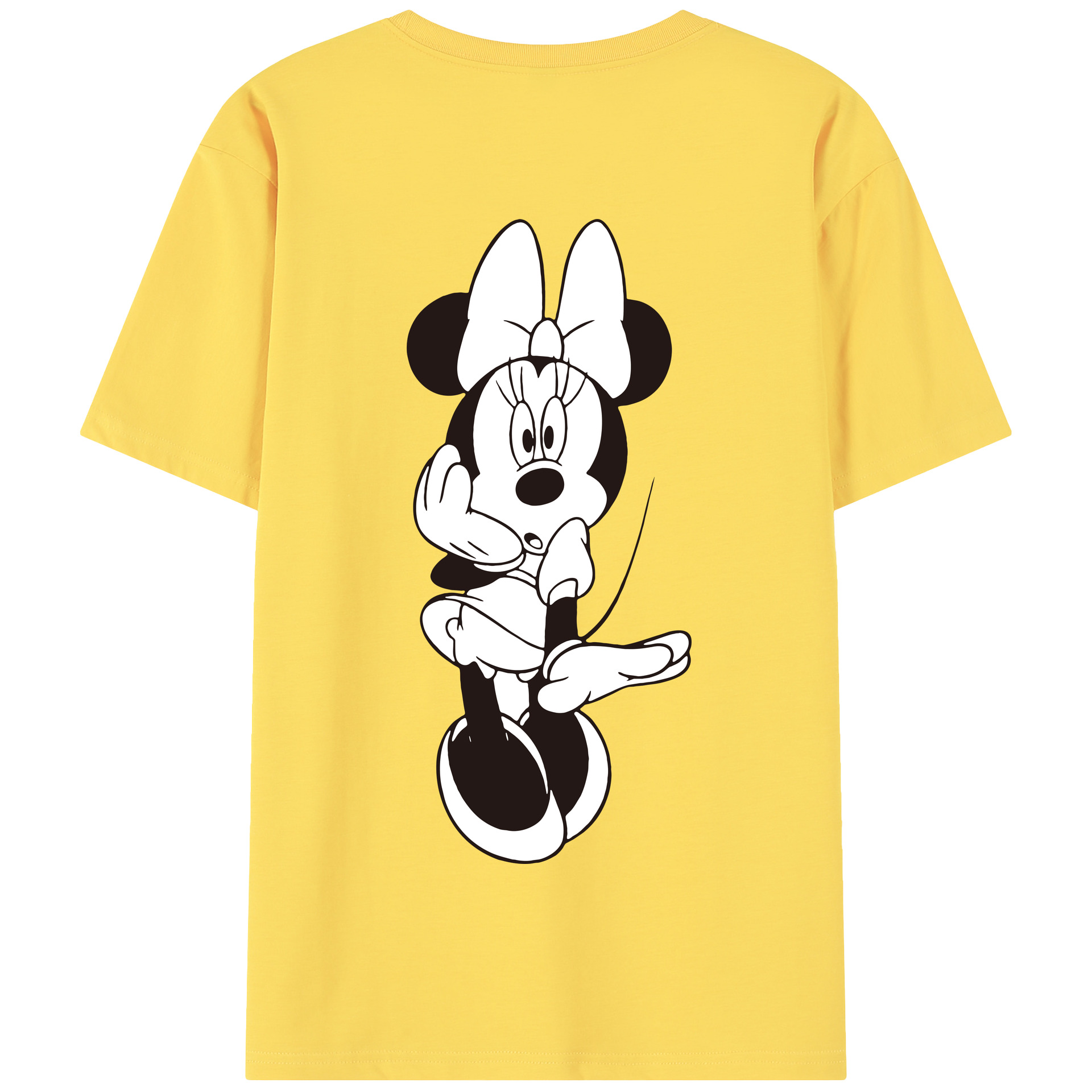 （画像用） ミッキーマウス Mickey Mouse 綿100％半袖Tシャツ（背面プリント）