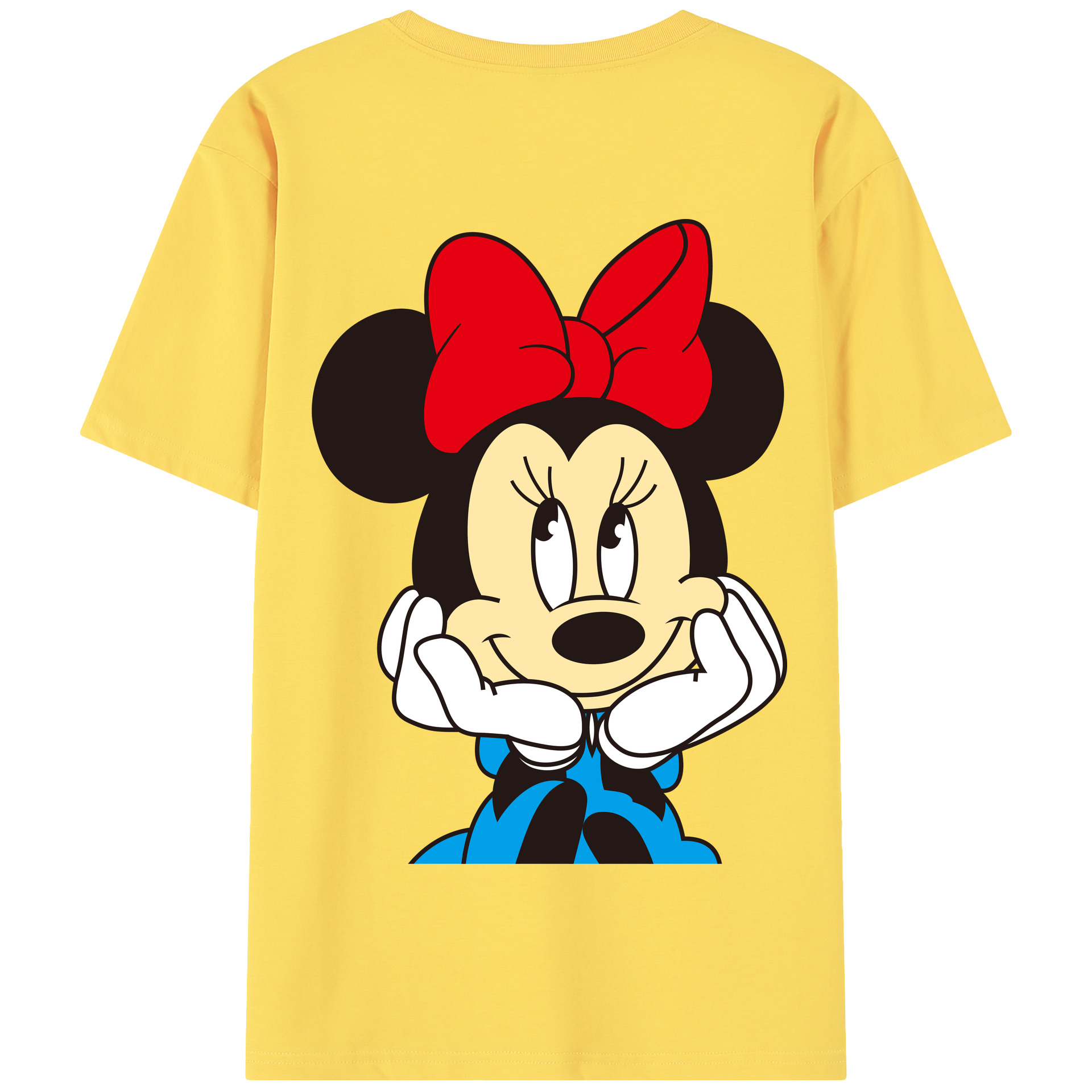（画像用） ミッキーマウス Mickey Mouse 綿100％半袖Tシャツ（背面プリント）