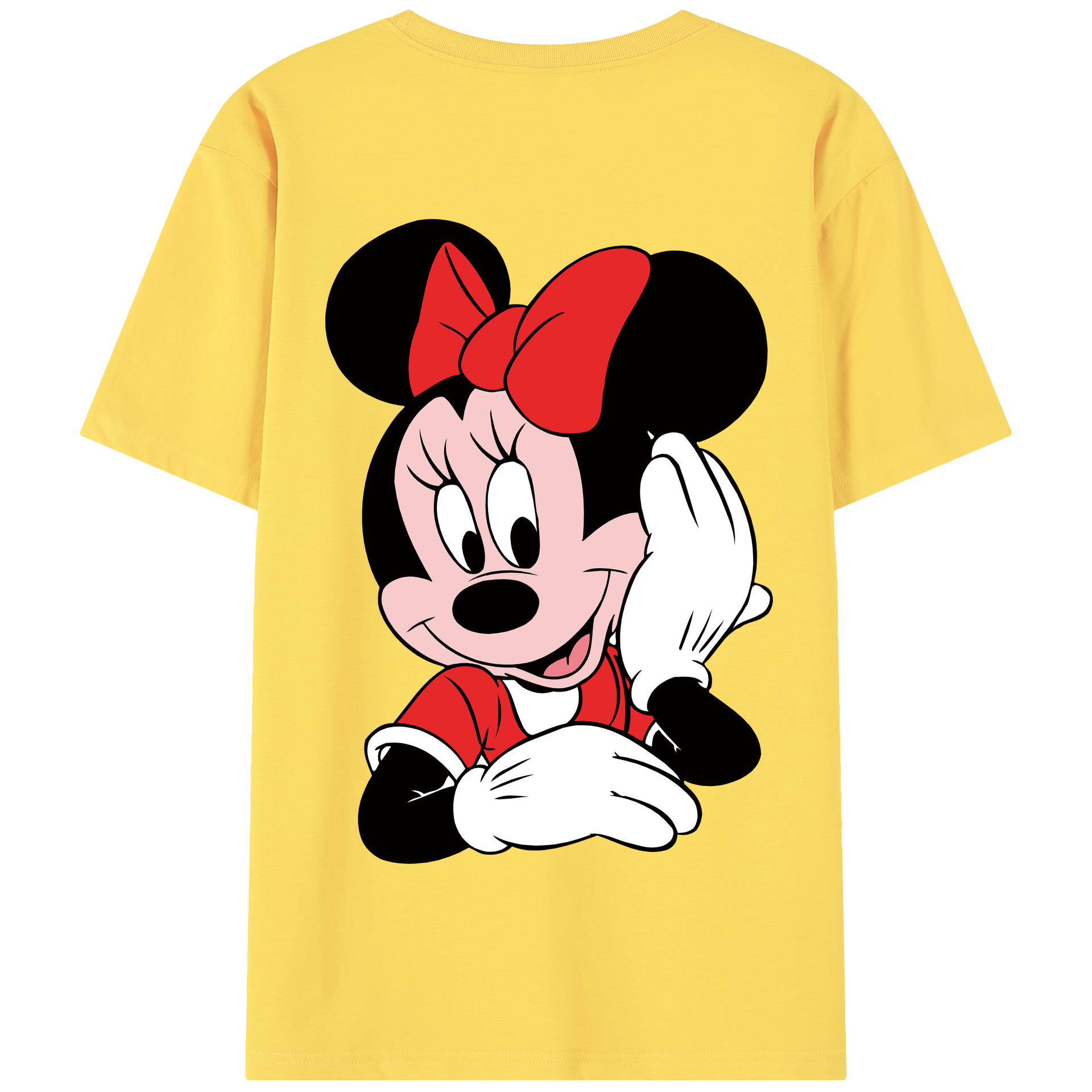 （画像用） ミッキーマウス Mickey Mouse 綿100％半袖Tシャツ（背面プリント）