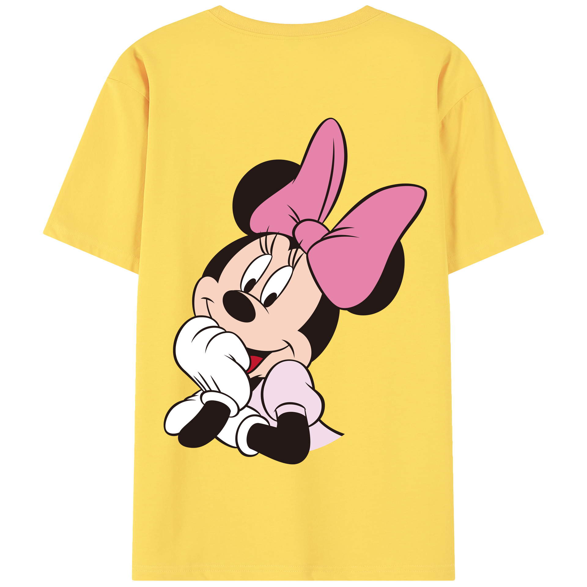 （画像用） ミッキーマウス Mickey Mouse 綿100％半袖Tシャツ（背面プリント）