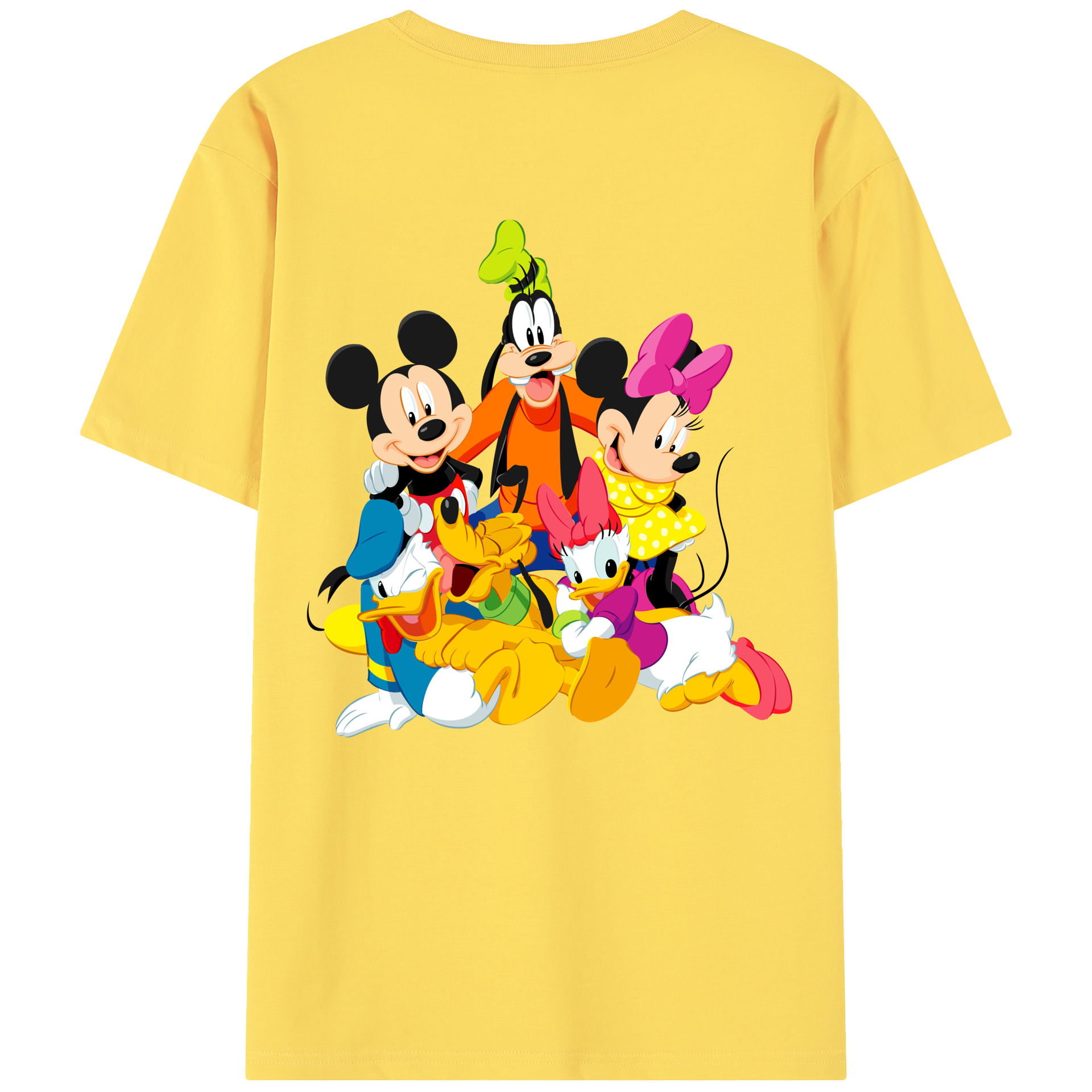 （画像用） ミッキーマウス Mickey Mouse 綿100％半袖Tシャツ（背面プリント）