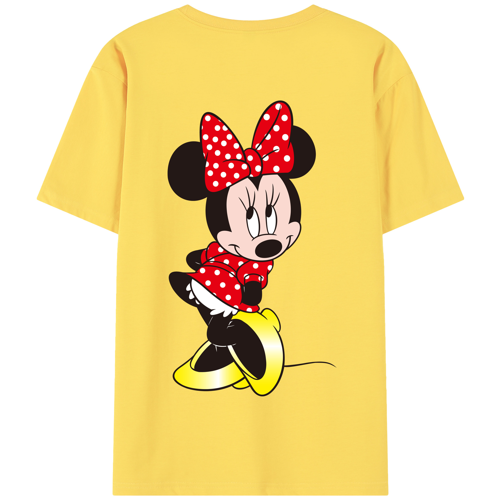 （画像用） ミッキーマウス Mickey Mouse 綿100％半袖Tシャツ（背面プリント）