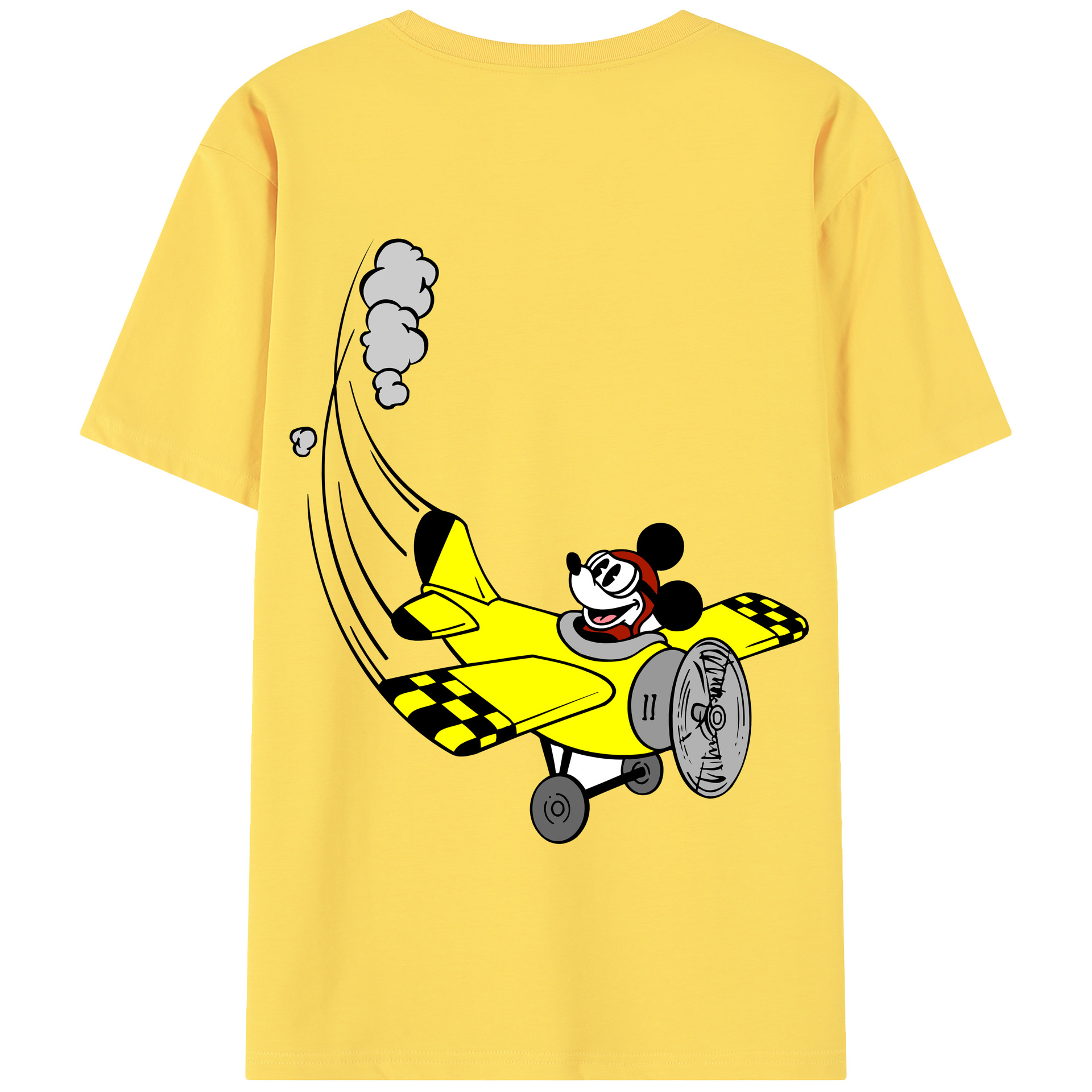 （画像用） ミッキーマウス Mickey Mouse 綿100％半袖Tシャツ（背面プリント）