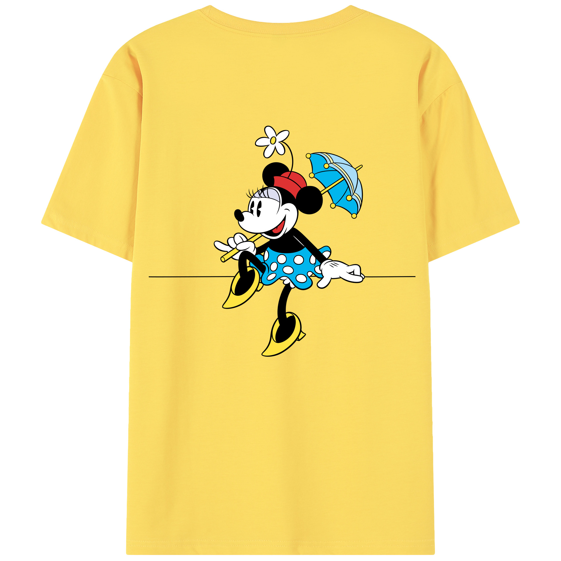 （画像用） ミッキーマウス Mickey Mouse 綿100％半袖Tシャツ（背面プリント）