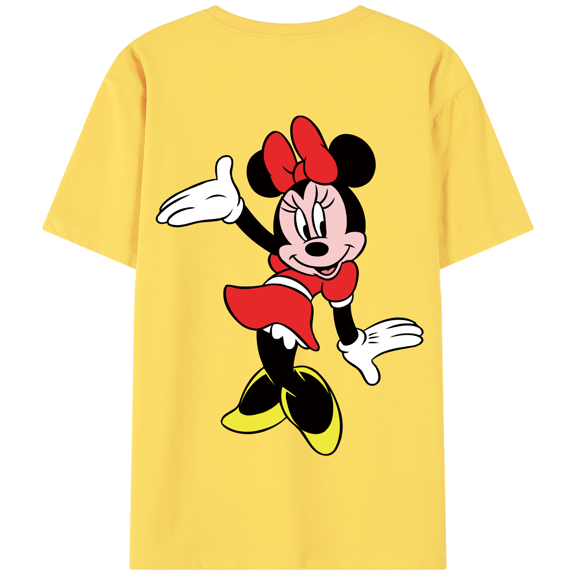 （画像用） ミッキーマウス Mickey Mouse 綿100％半袖Tシャツ（背面プリント）