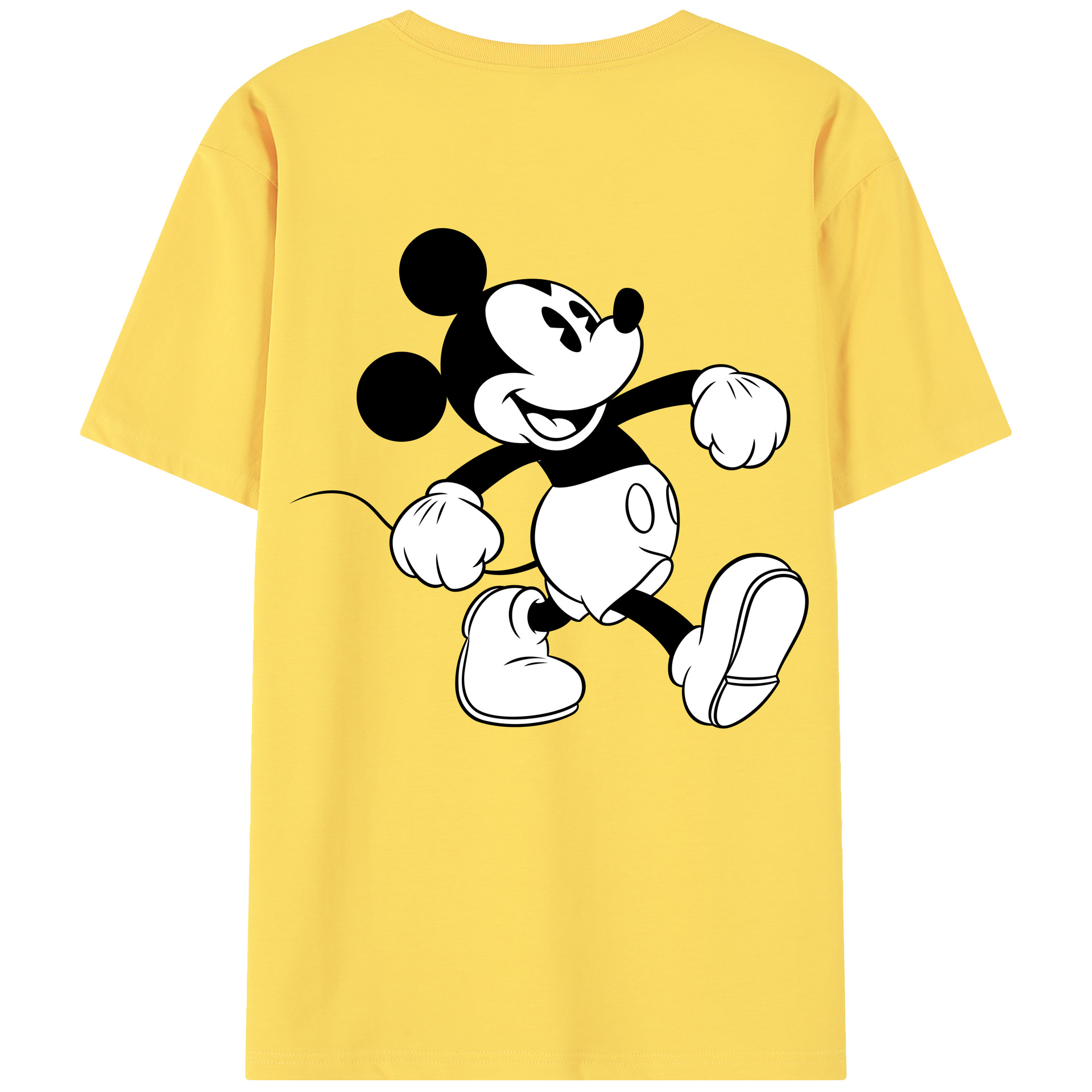 （画像用） ミッキーマウス Mickey Mouse 綿100％半袖Tシャツ（背面プリント）