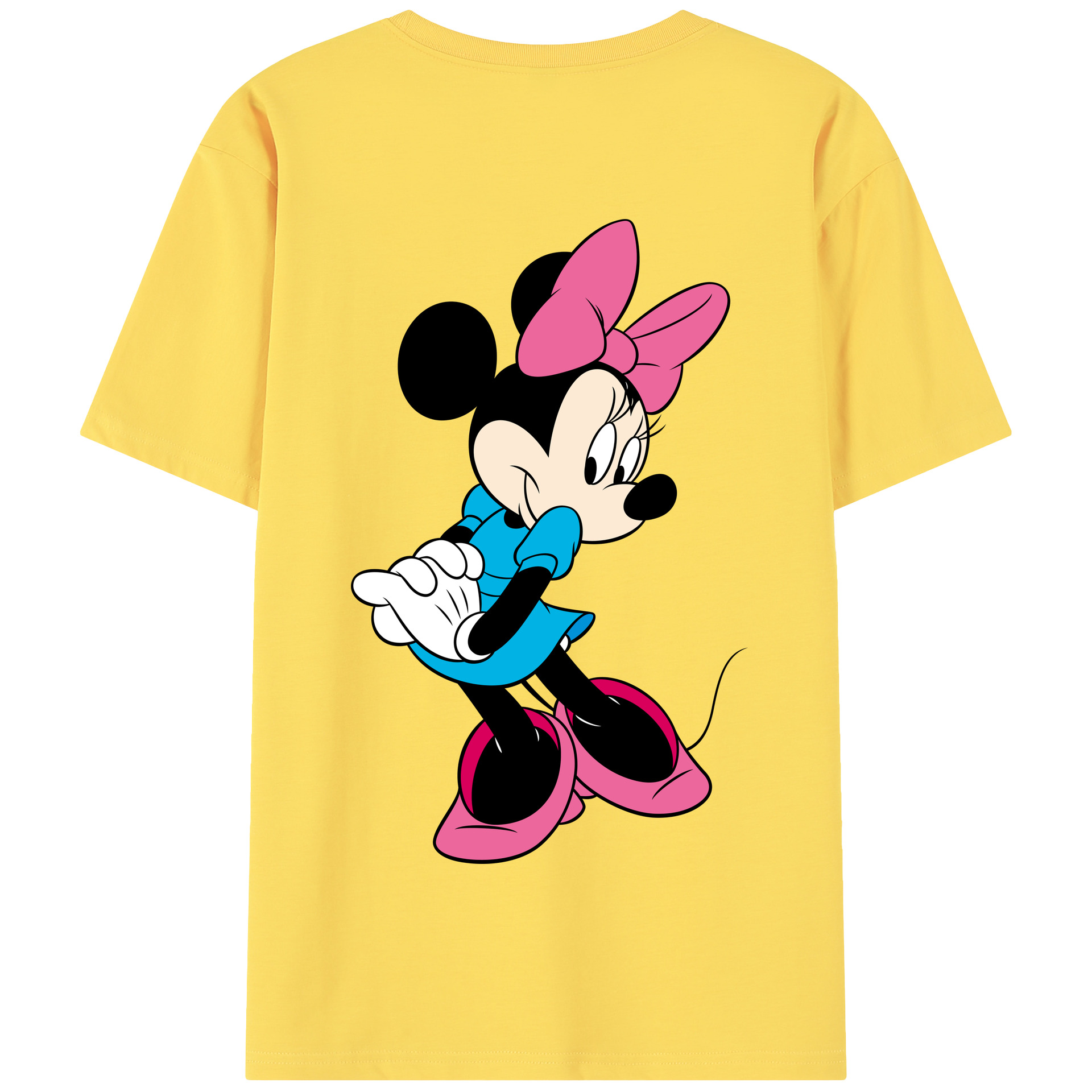 （画像用） ミッキーマウス Mickey Mouse 綿100％半袖Tシャツ（背面プリント）