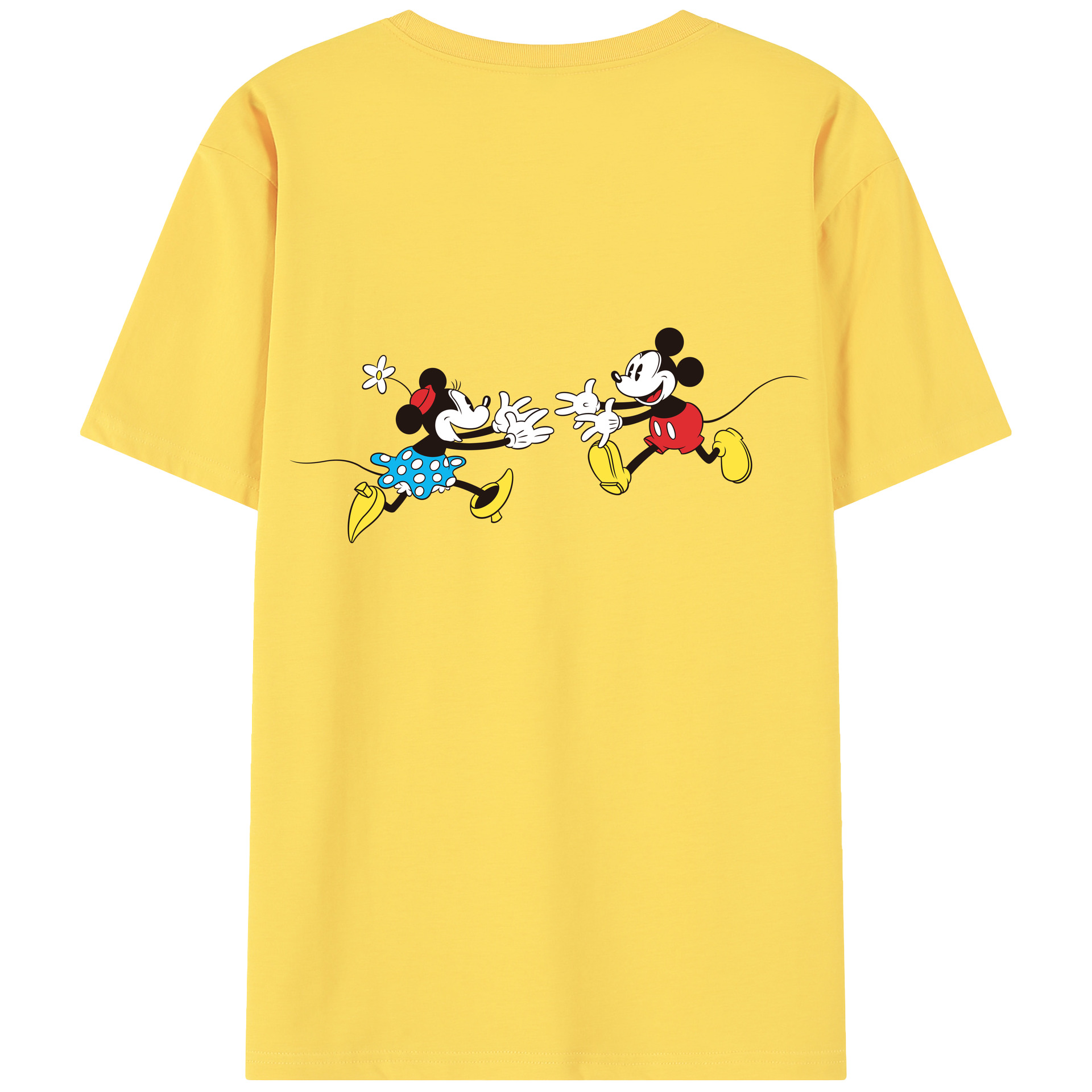 （画像用） ミッキーマウス Mickey Mouse 綿100％半袖Tシャツ（背面プリント）
