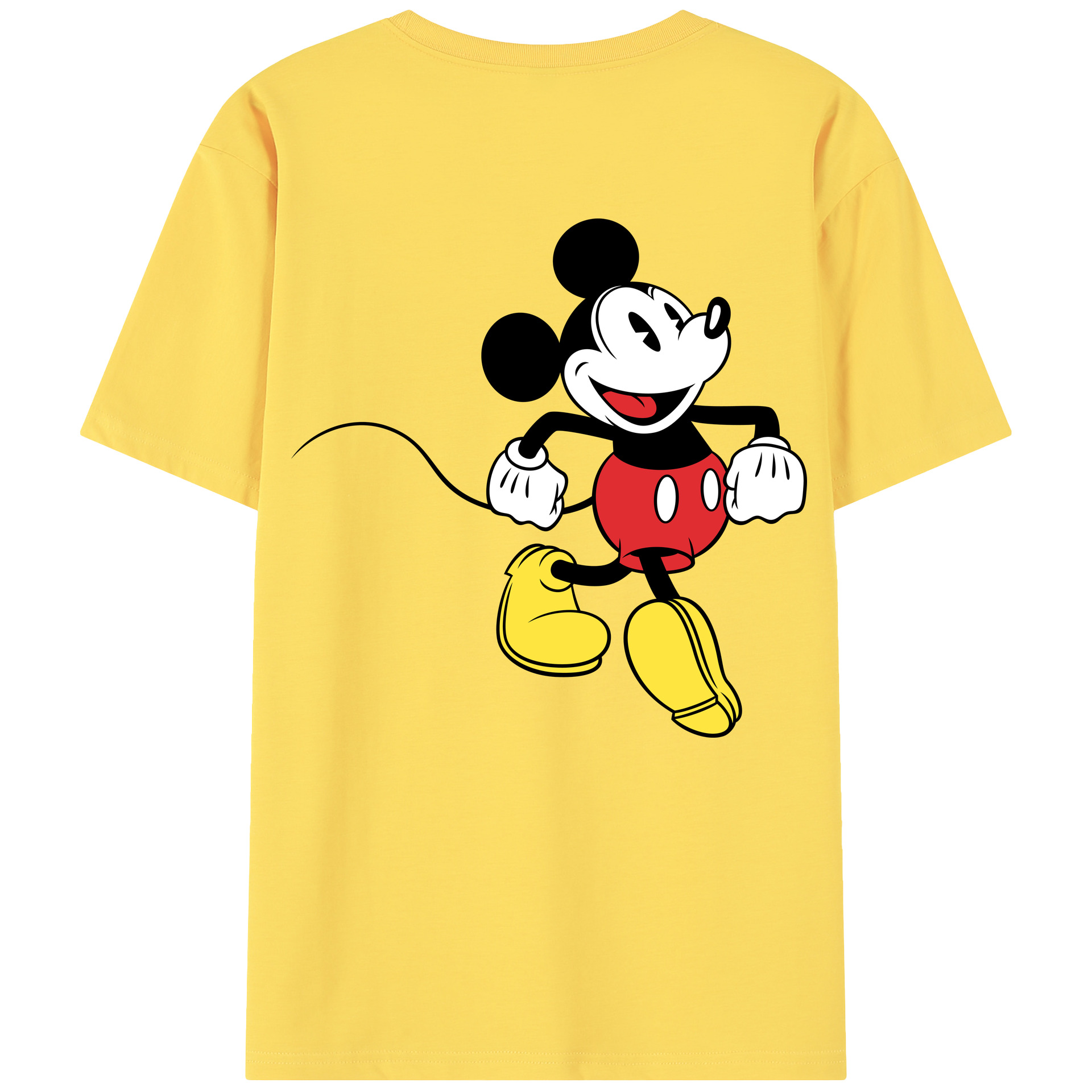 （画像用） ミッキーマウス Mickey Mouse 綿100％半袖Tシャツ（背面プリント）