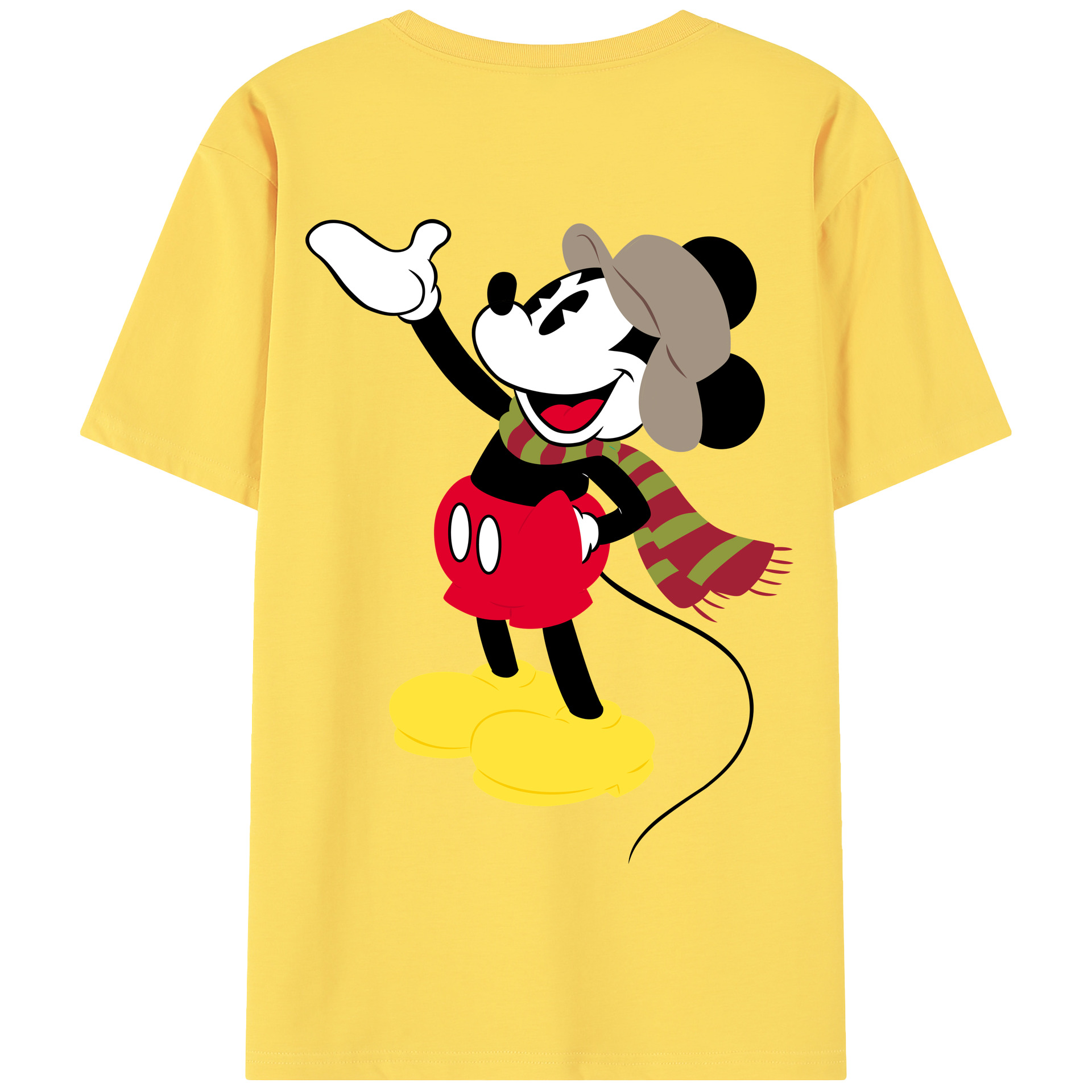 （画像用） ミッキーマウス Mickey Mouse 綿100％半袖Tシャツ（背面プリント）
