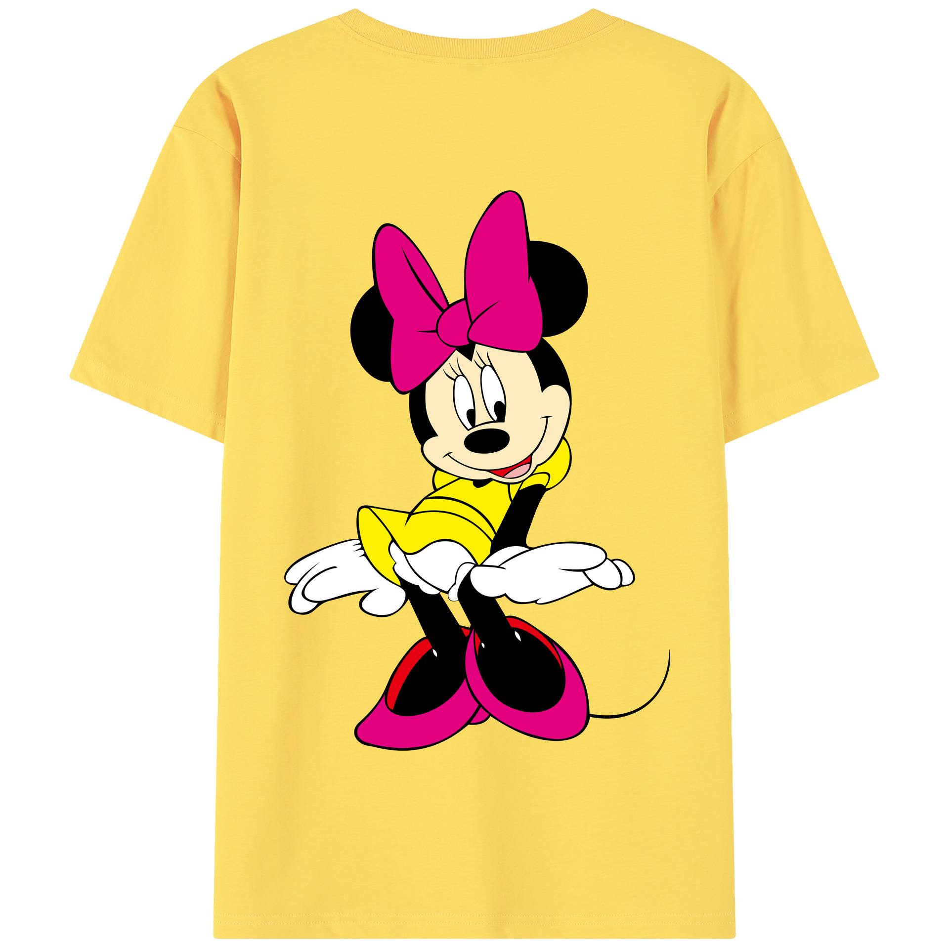 （画像用） ミッキーマウス Mickey Mouse 綿100％半袖Tシャツ（背面プリント）