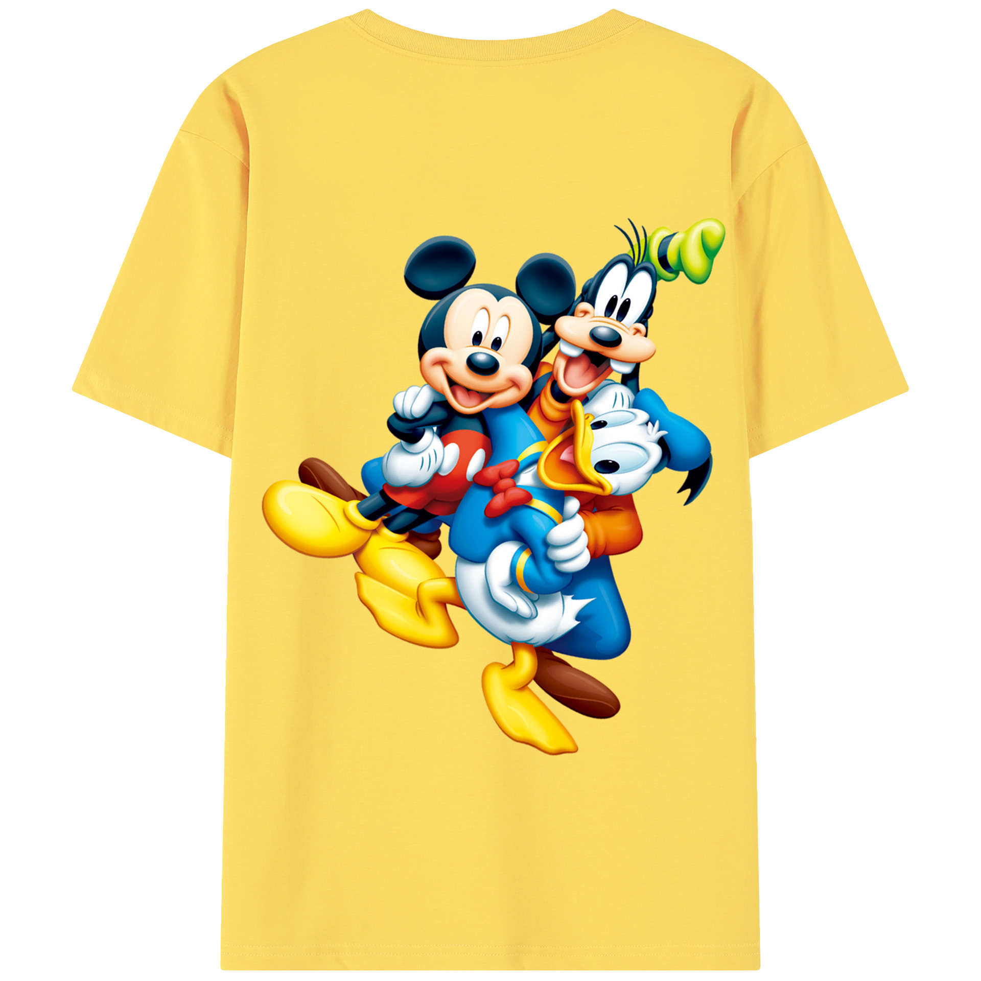 （画像用） ミッキーマウス Mickey Mouse 綿100％半袖Tシャツ（背面プリント）