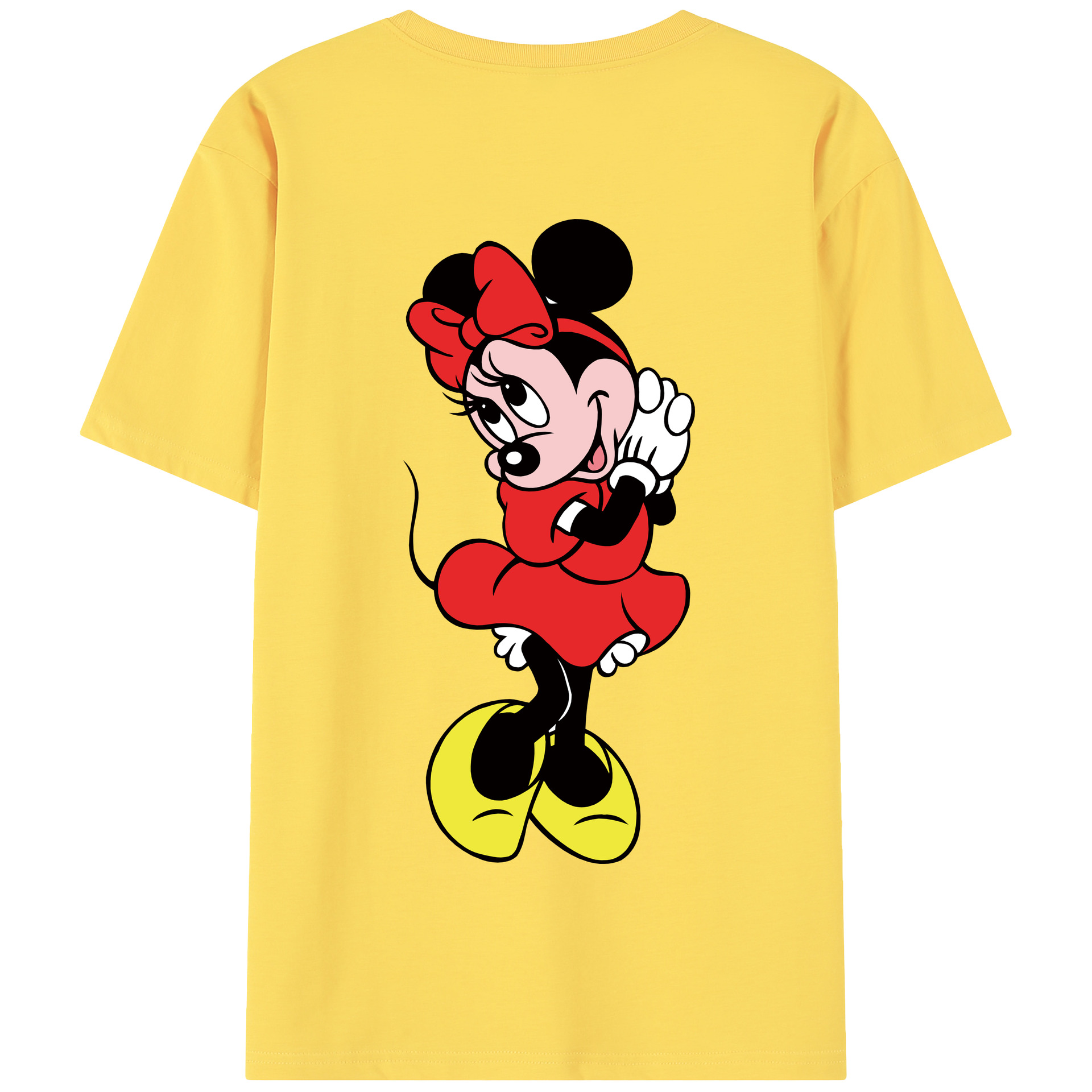 （画像用） ミッキーマウス Mickey Mouse 綿100％半袖Tシャツ（背面プリント）