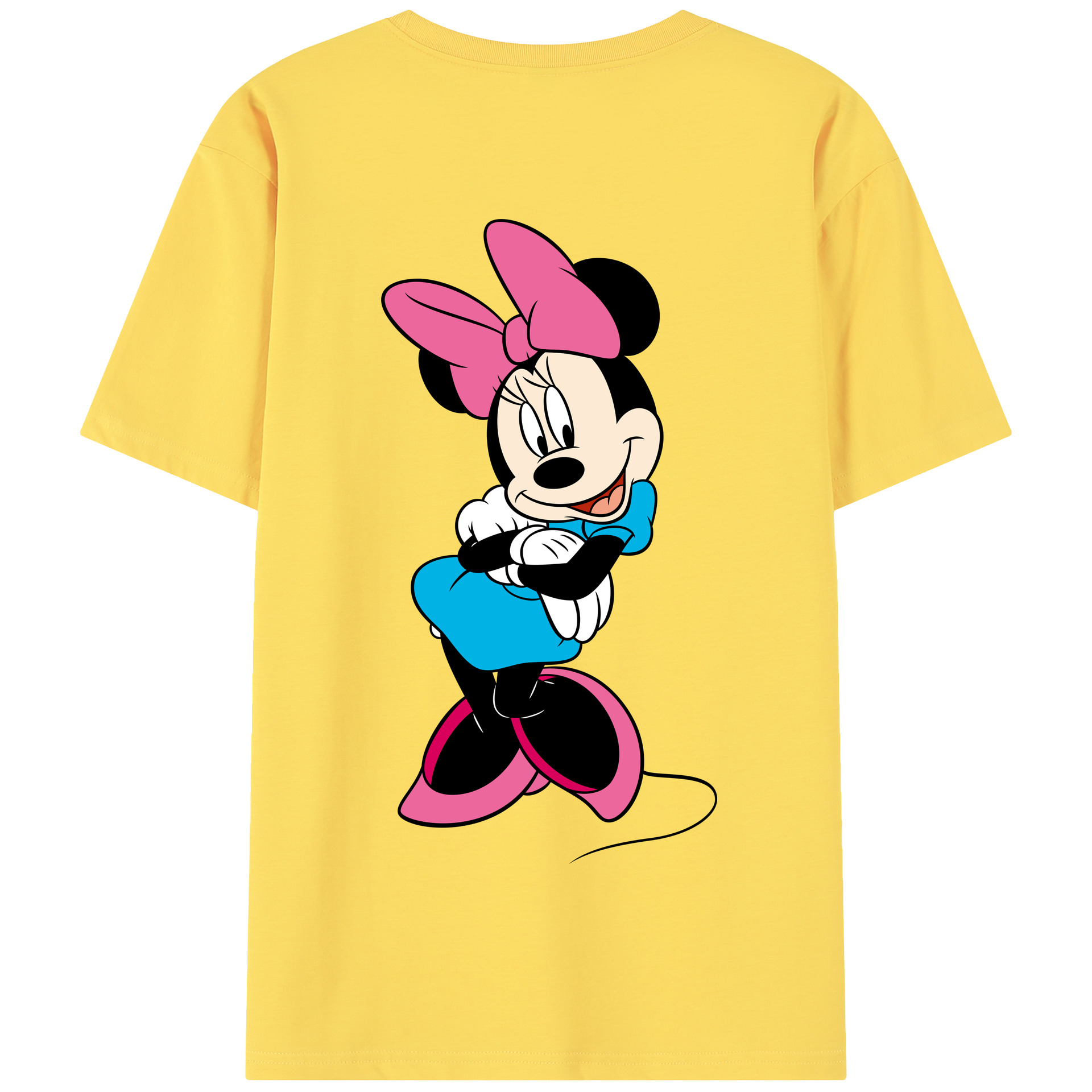 （画像用） ミッキーマウス Mickey Mouse 綿100％半袖Tシャツ（背面プリント）