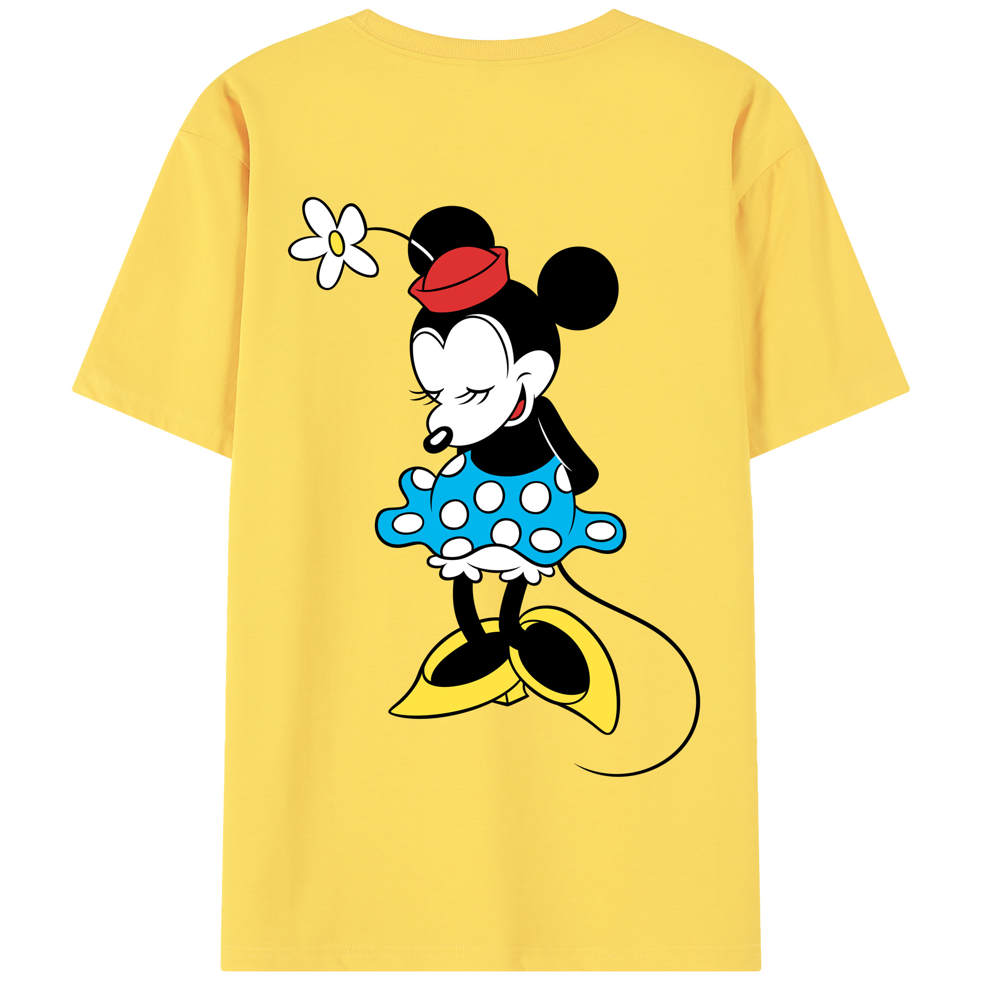 （画像用） ミッキーマウス Mickey Mouse 綿100％半袖Tシャツ（背面プリント）
