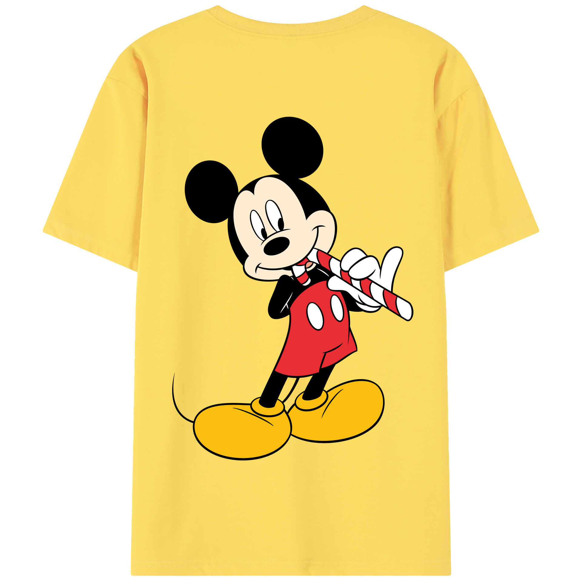 （画像用） ミッキーマウス Mickey Mouse 綿100％半袖Tシャツ（背面プリント）