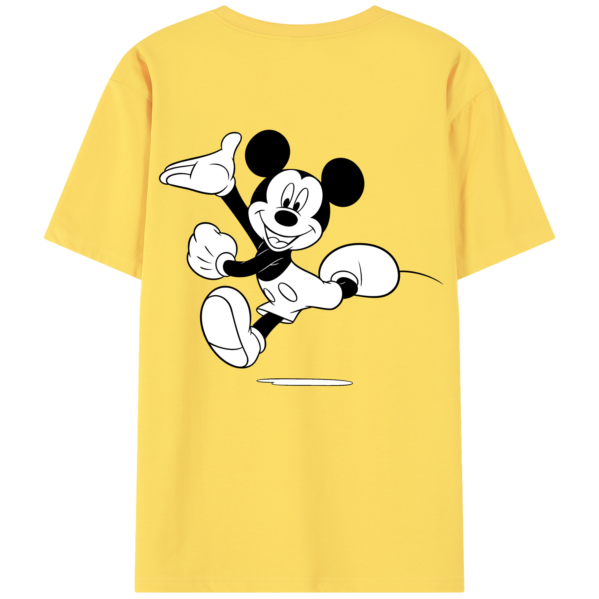（画像用） ミッキーマウス Mickey Mouse 綿100％半袖Tシャツ（背面プリント）
