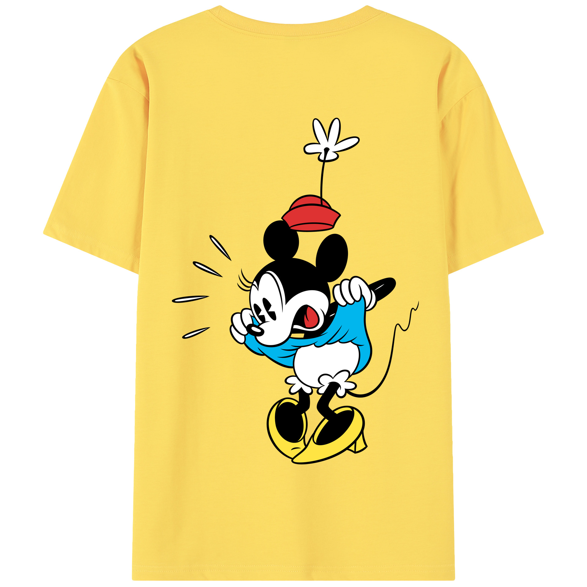 （画像用） ミッキーマウス Mickey Mouse 綿100％半袖Tシャツ（背面プリント）