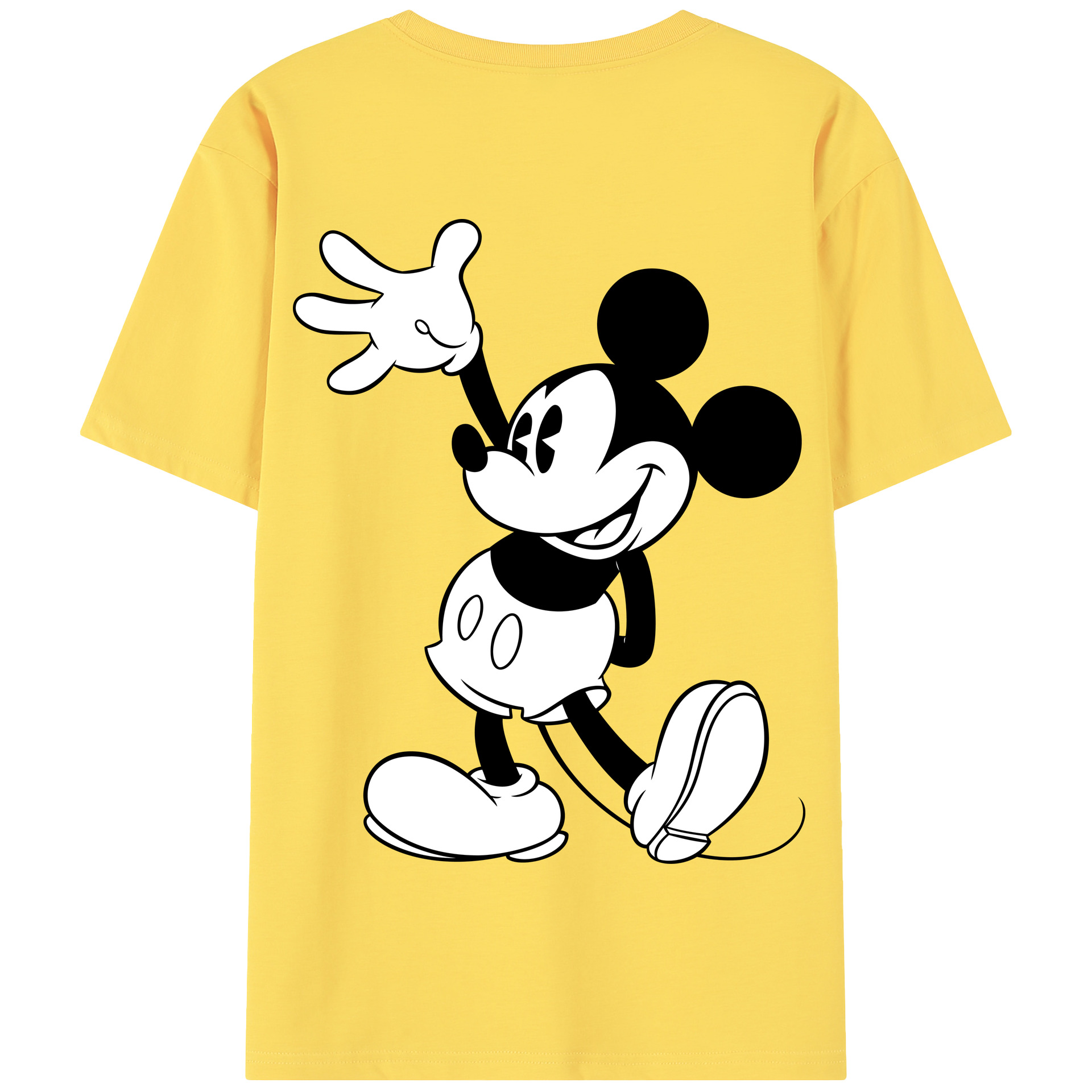 （画像用） ミッキーマウス Mickey Mouse 綿100％半袖Tシャツ（背面プリント）