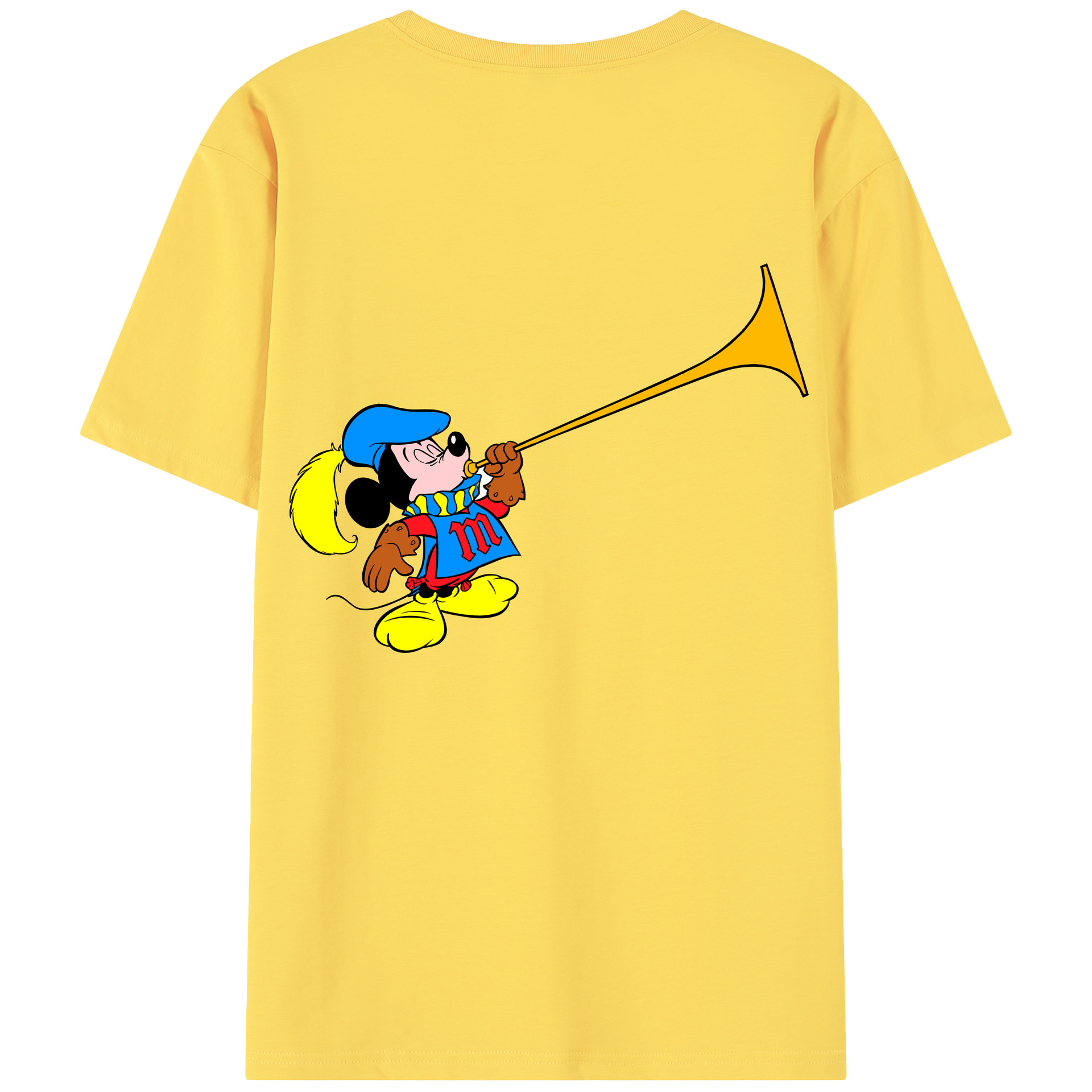 （画像用） ミッキーマウス Mickey Mouse 綿100％半袖Tシャツ（背面プリント）