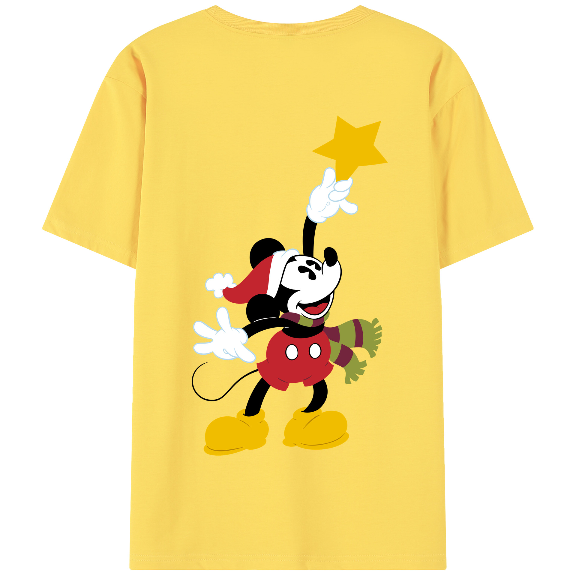 （画像用） ミッキーマウス Mickey Mouse 綿100％半袖Tシャツ（背面プリント）
