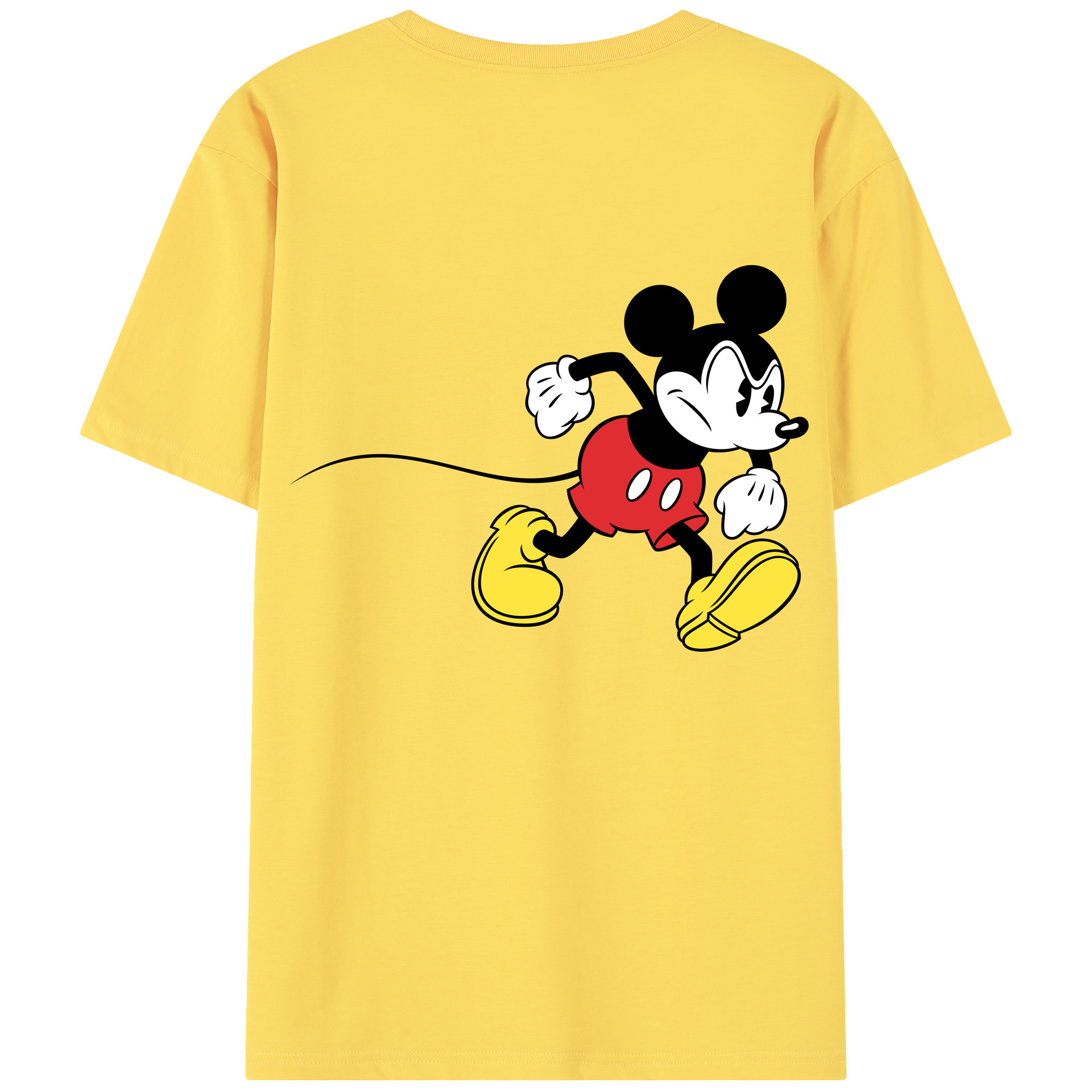 （画像用） ミッキーマウス Mickey Mouse 綿100％半袖Tシャツ（背面プリント）