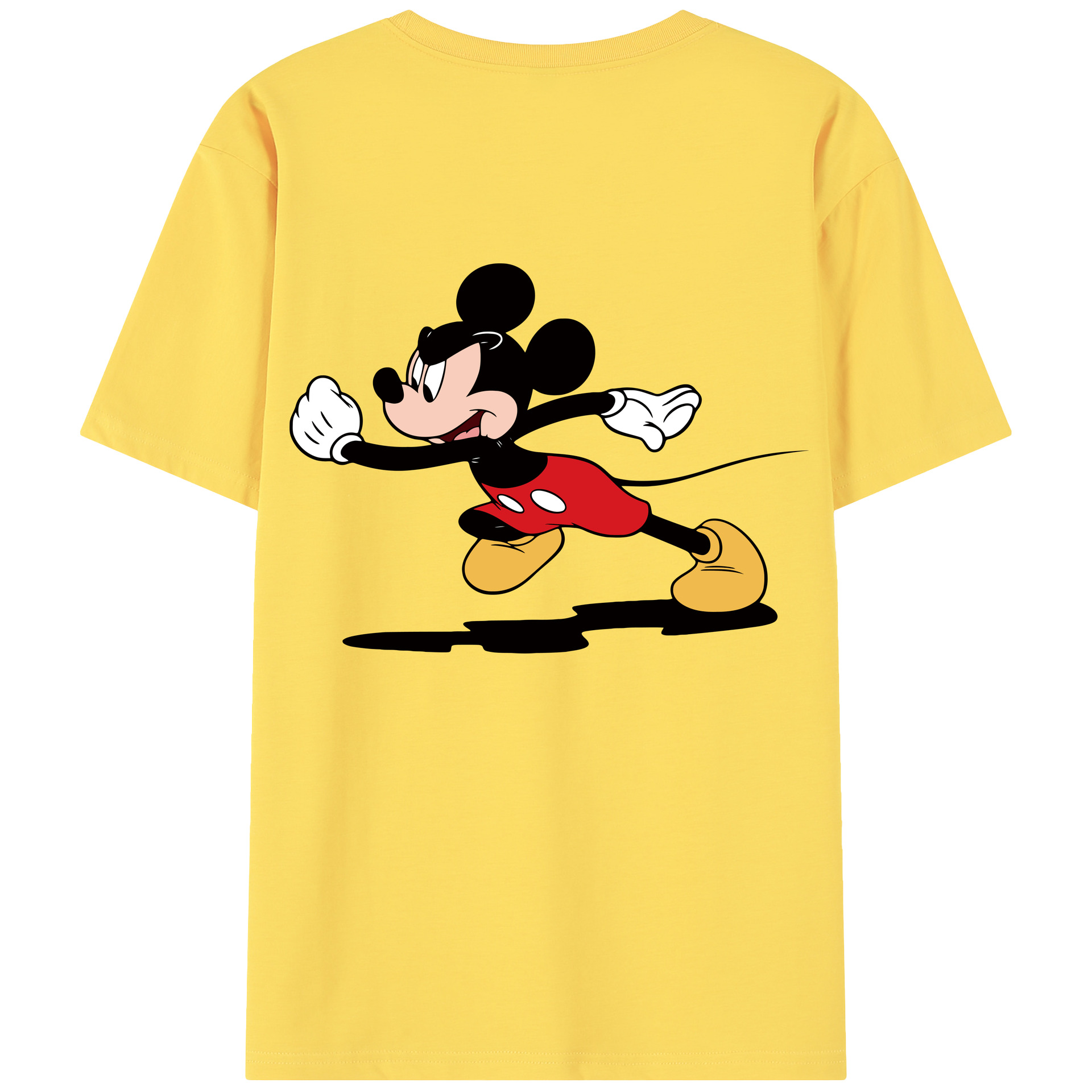 （画像用） ミッキーマウス Mickey Mouse 綿100％半袖Tシャツ（背面プリント）