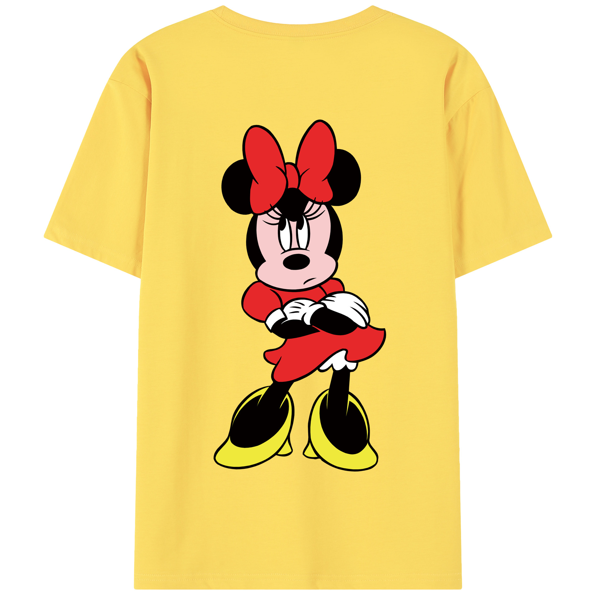 （画像用） ミッキーマウス Mickey Mouse 綿100％半袖Tシャツ（背面プリント）