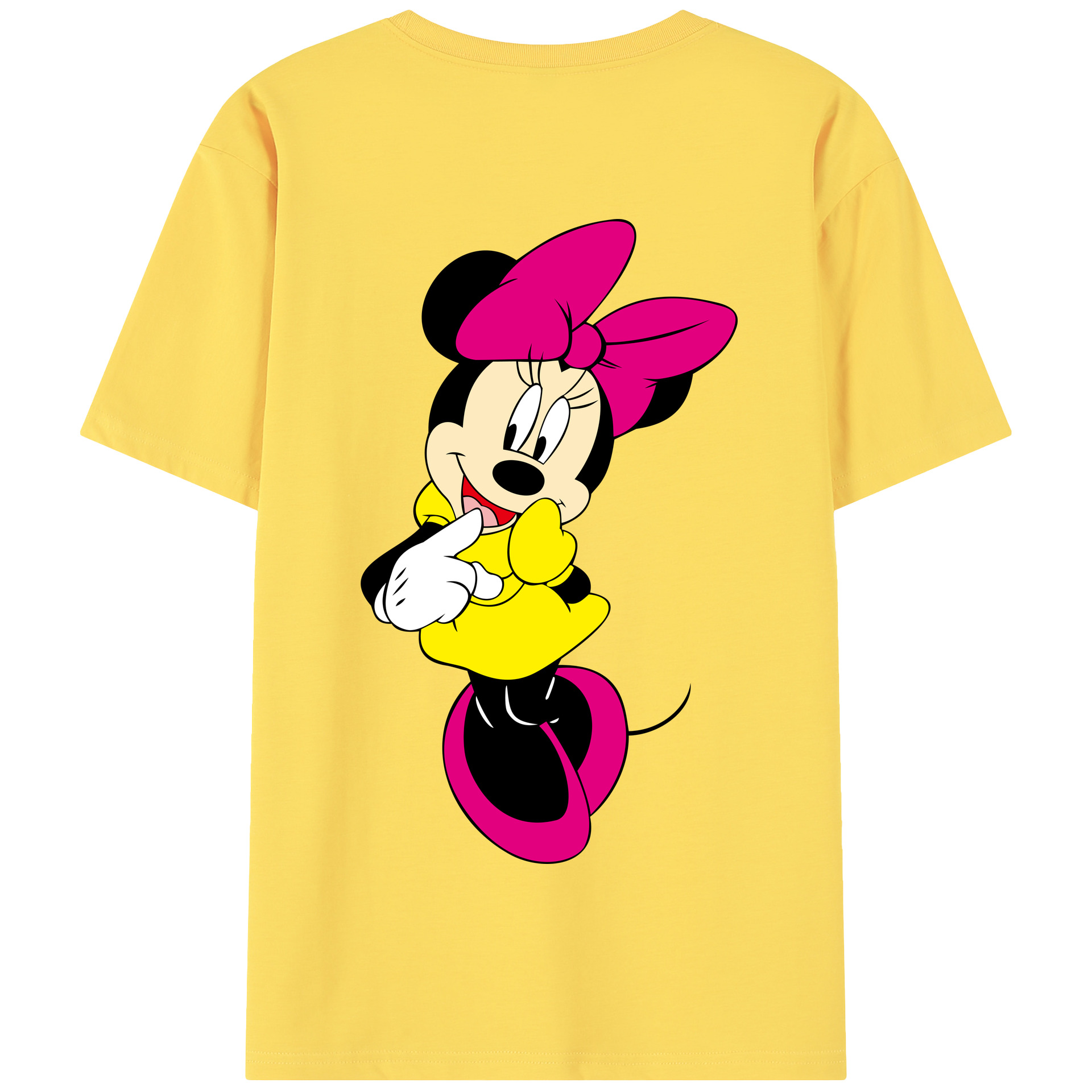 （画像用） ミッキーマウス Mickey Mouse 綿100％半袖Tシャツ（背面プリント）